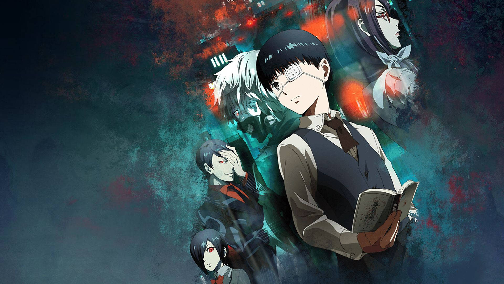 Χαρακτήρες Tokyo Ghoul Με Σχολική Στολή Ταπετσαρία