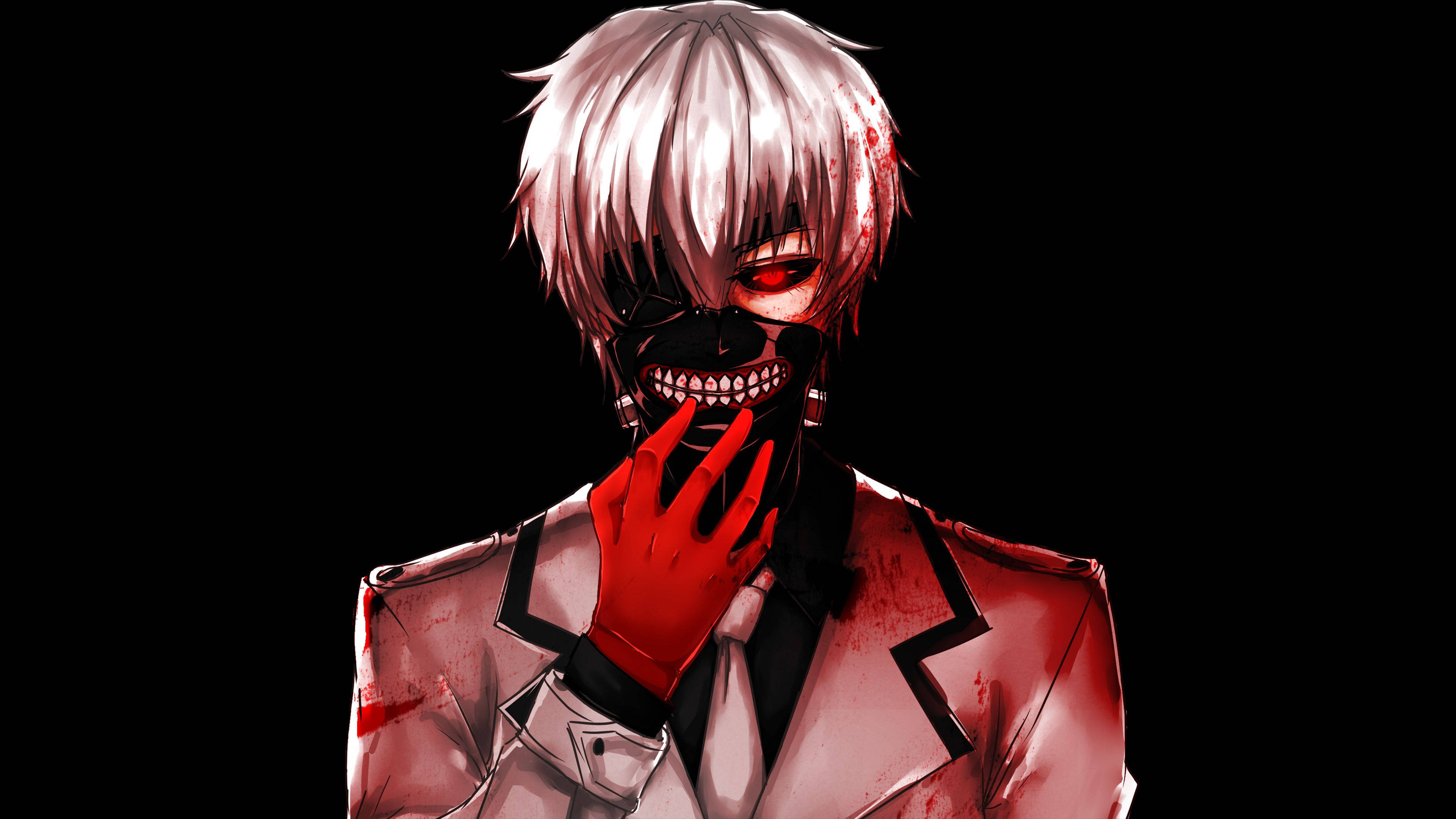 Χαρακτήρας Tokyo Ghoul Ken Με Μαύρη Μάσκα Ταπετσαρία