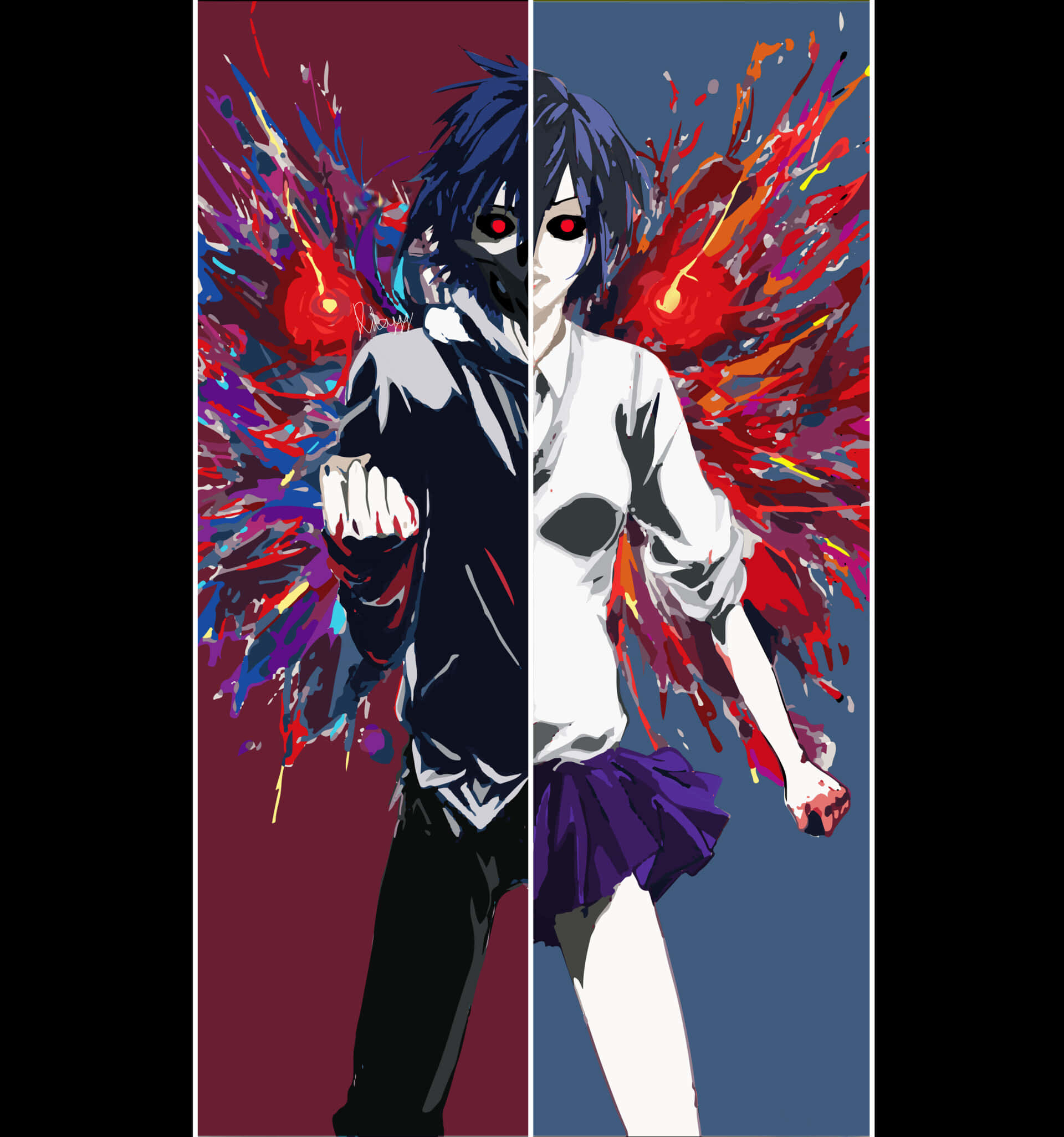 Tokyo Ghoul Pfp Touka Και Ayato Ταπετσαρία