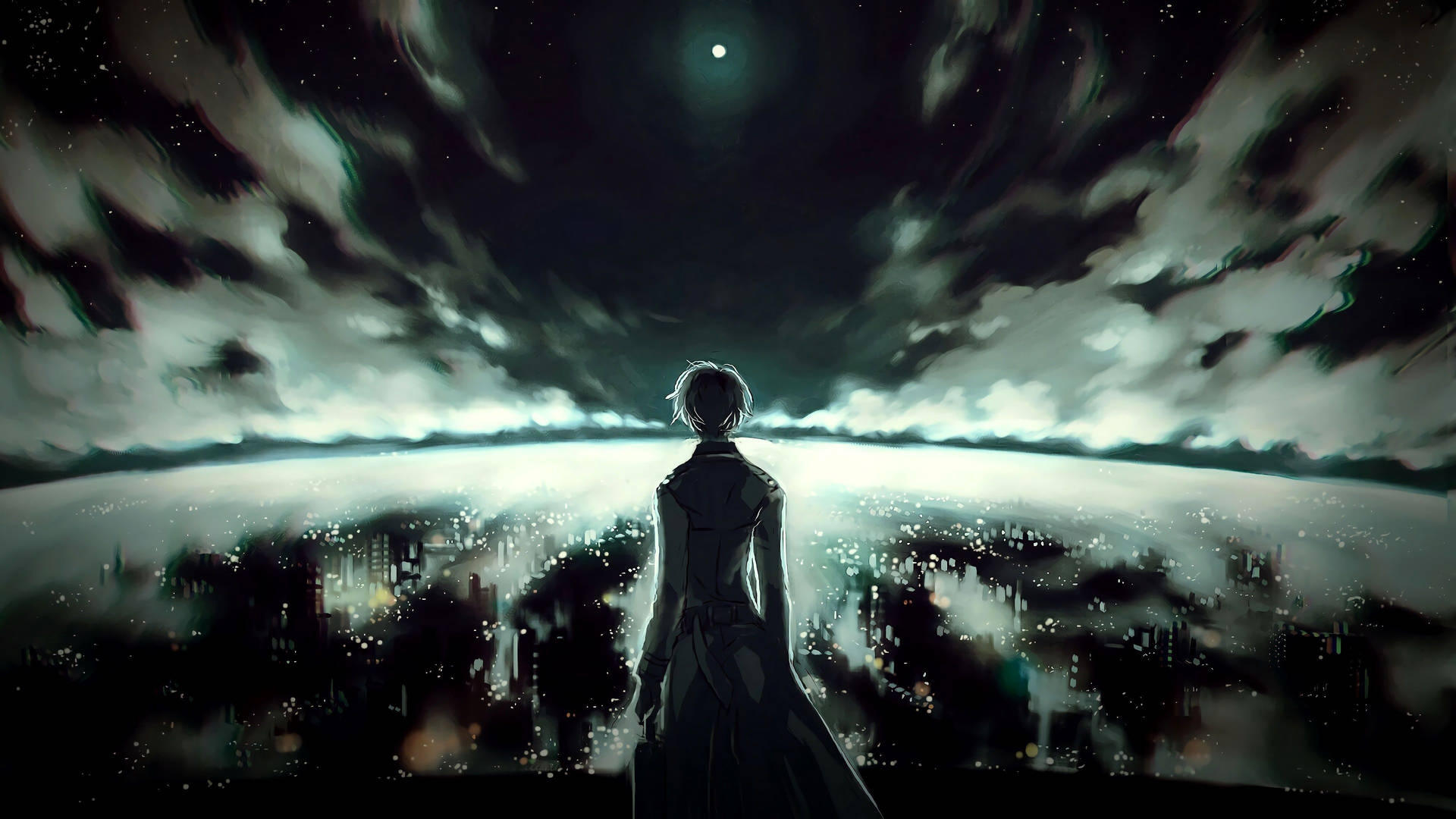 Tokyo Ghoul Σκοτεινή Αισθητική Anime Επιφάνεια Εργασίας — Σκοτεινό anime GIF Ταπετσαρία