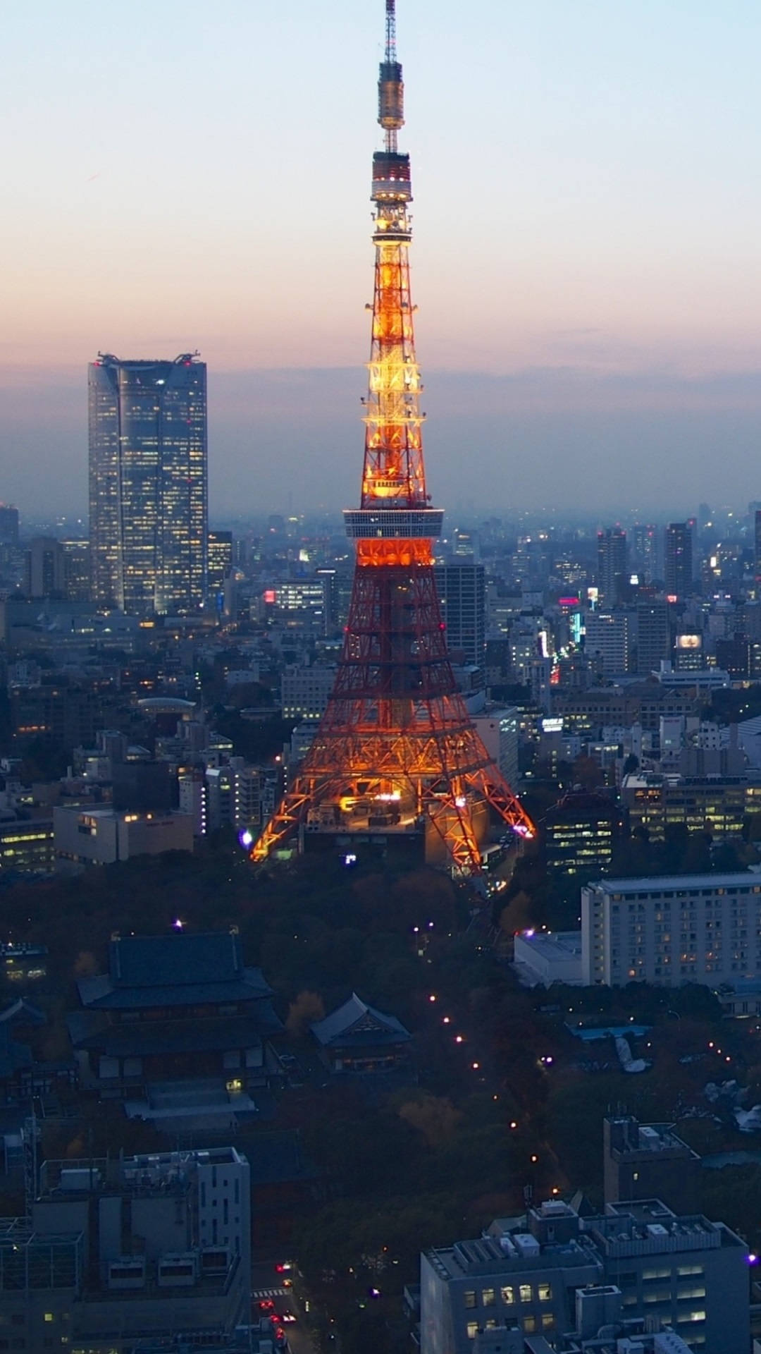 Tokyo Tower Νυχτερινός Ουρανός Κορυφή iPhone HD Ταπετσαρία