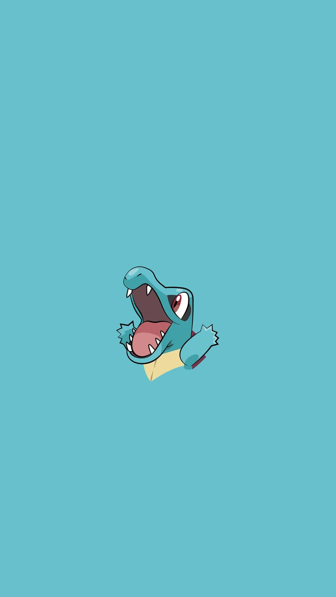 Μινιμαλιστική Αισθητική Totodile Pokemon Ταπετσαρία