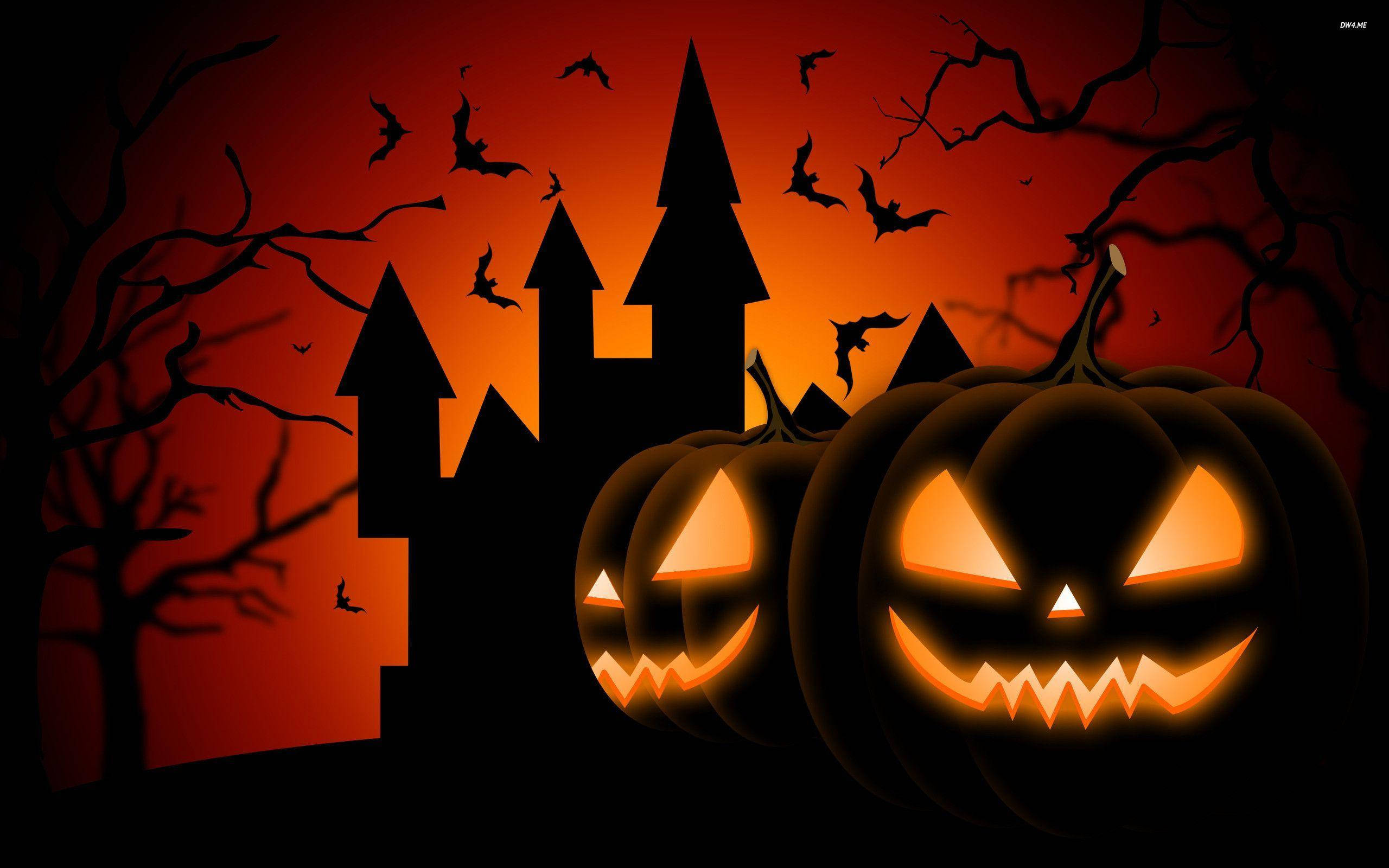 Κάστρο Κολοκύθες Trick or Treat Ταπετσαρία