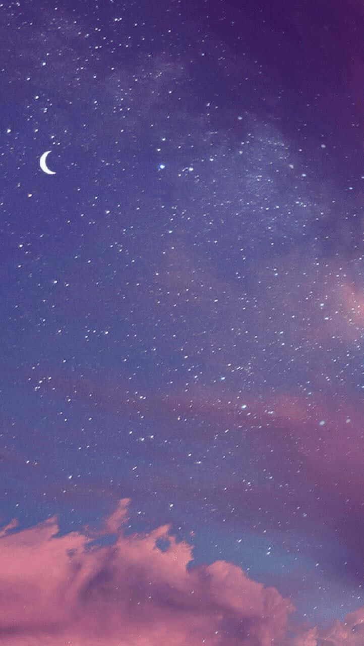 Μωβ Αστέρια Αισθητική Tumblr Ταπετσαρία