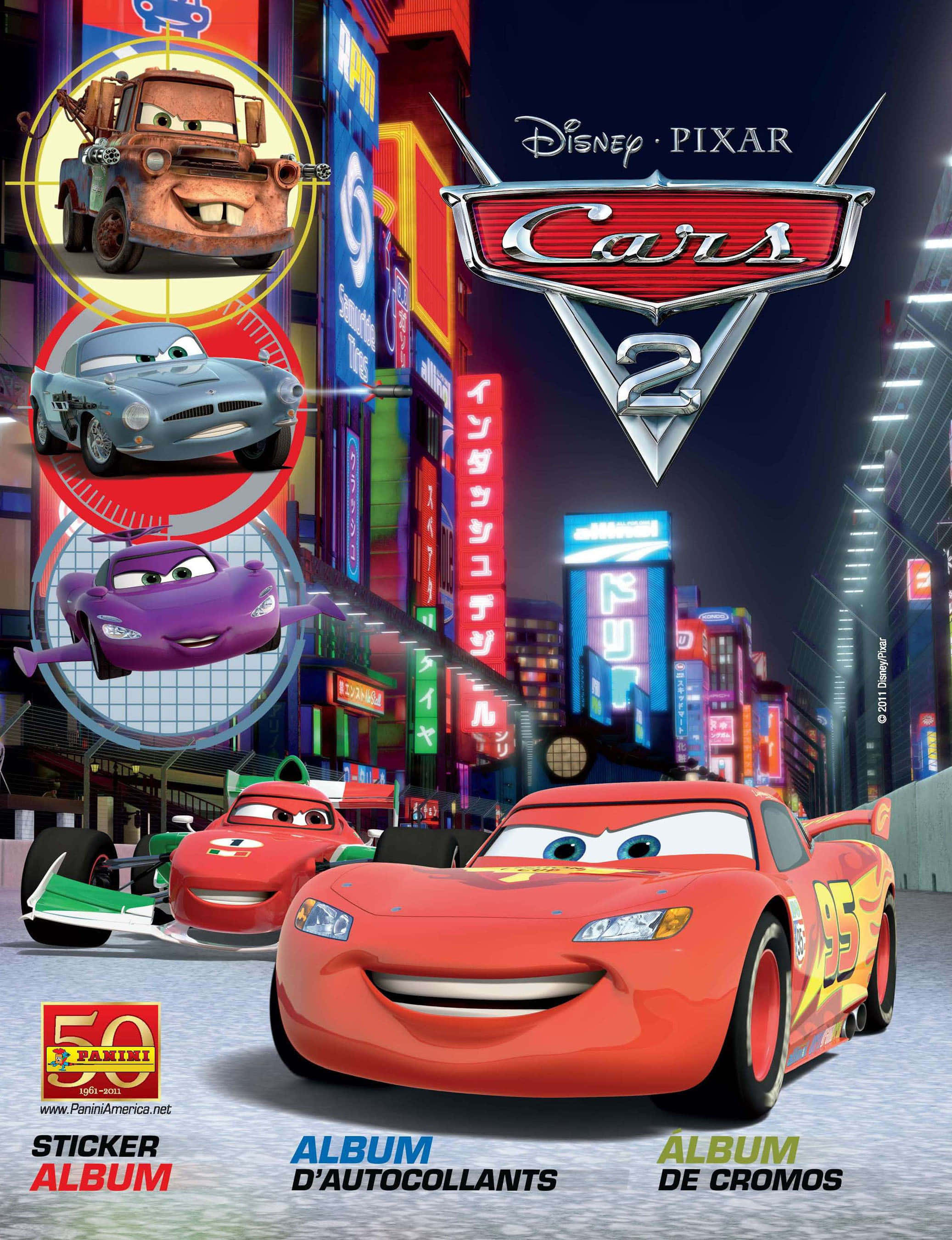 Turboαπόδοση - Ο Lightning McQueen τρέχει στην πίστα στο Cars 2! Ταπετσαρία