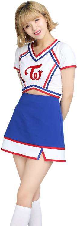 Μέλος των Twice με Στολή Cheerleader Ταπετσαρία
