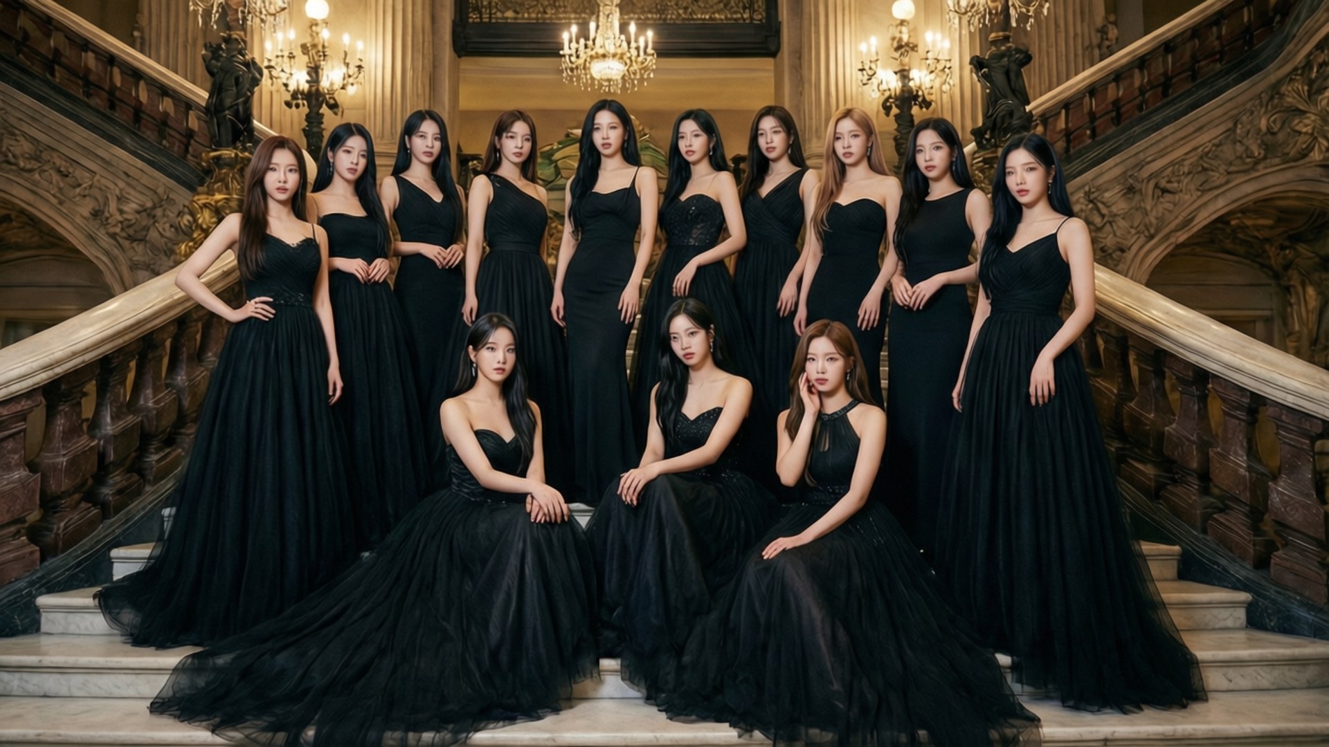 TWICE Μαύρη Επίσημη Εκδήλωση Ταπετσαρία