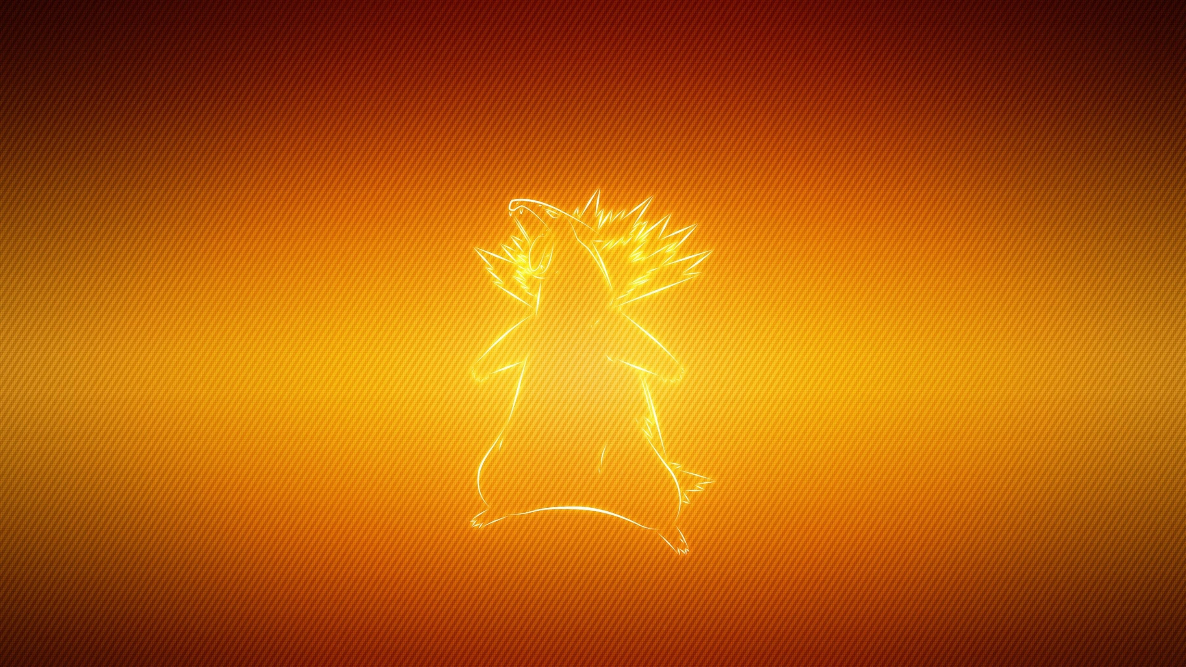 Typhlosion σε Νέον Φως Ταπετσαρία
