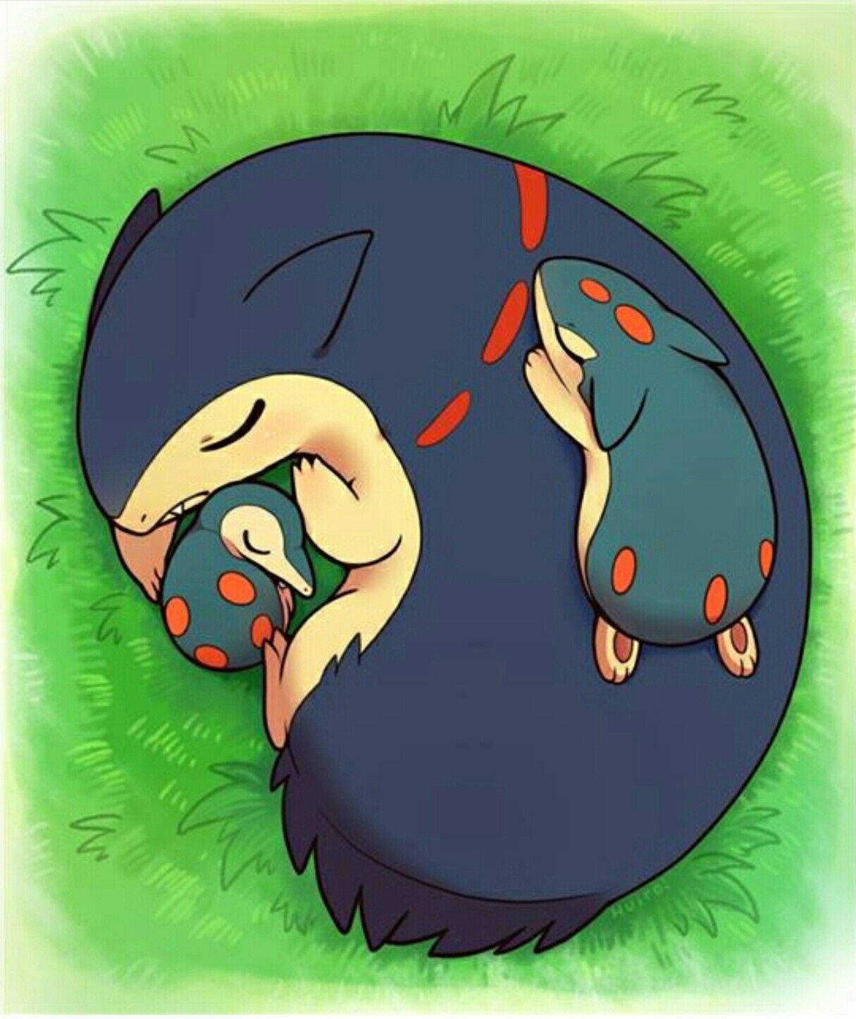 Μεγάλος Typhlosion Κοιμάται Ταπετσαρία