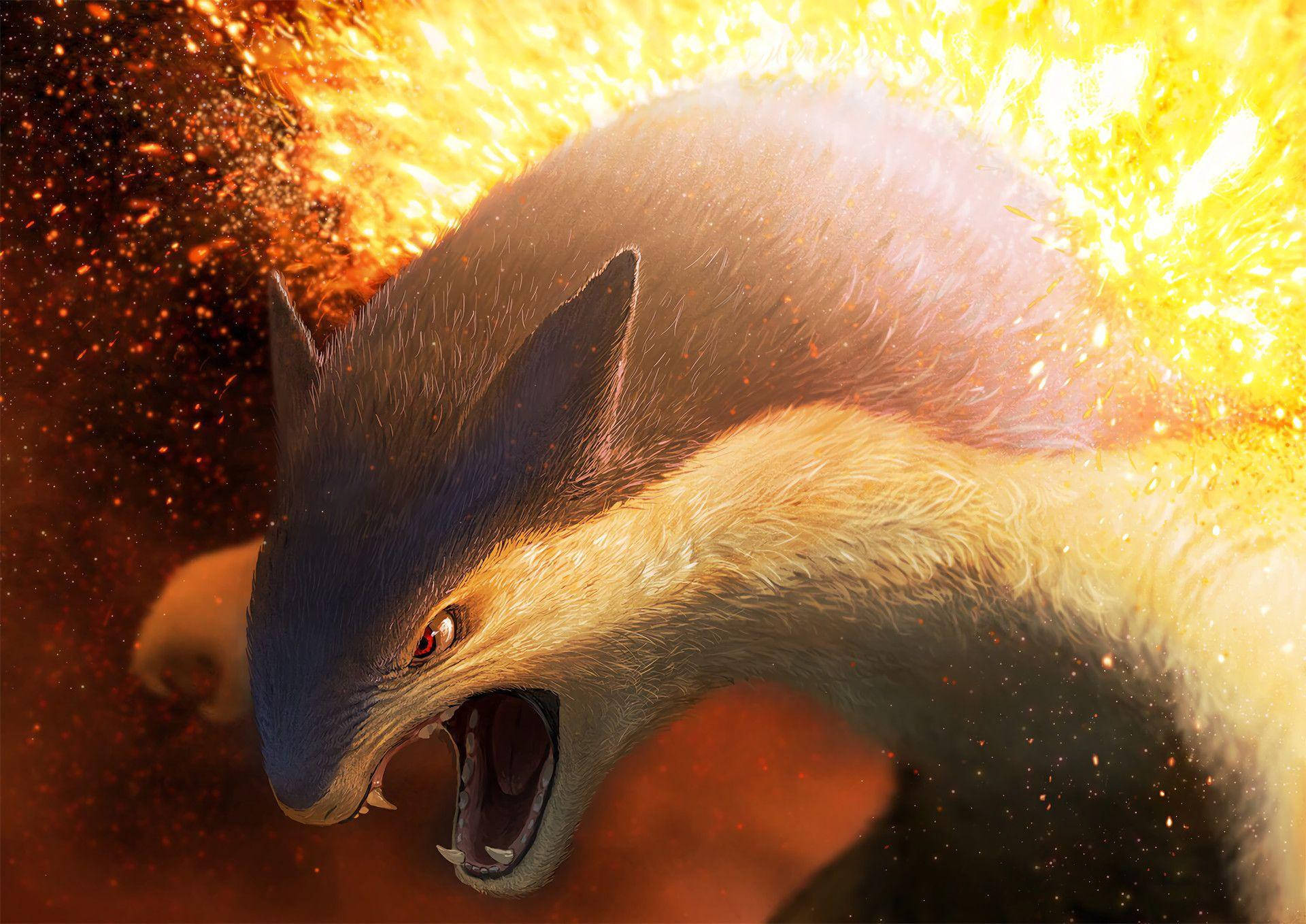 Typhlosion Κοντινή Λήψη HD Ταπετσαρία