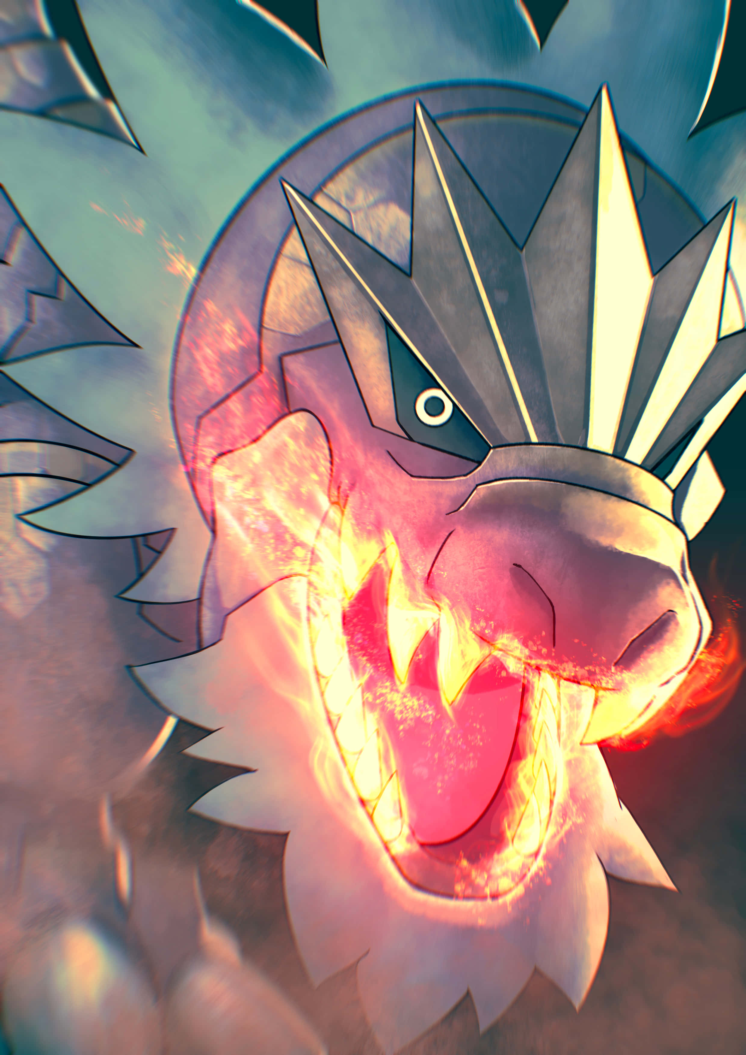 Tyrantrum Απελευθερώνοντας τη Δύναμη της Φωτιάς Ταπετσαρία