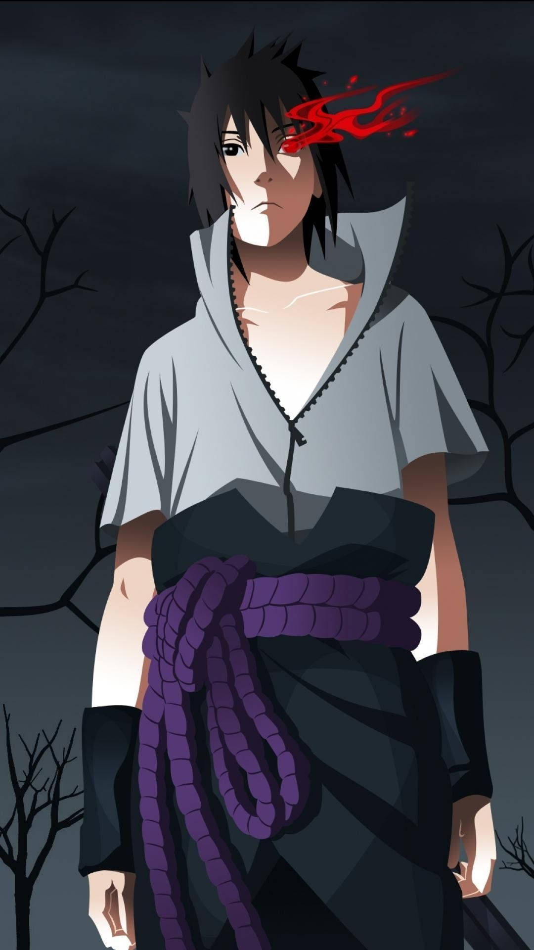 Uchiha Sasuke Naruto iPhone Ψηφιακή Τέχνη Ταπετσαρία