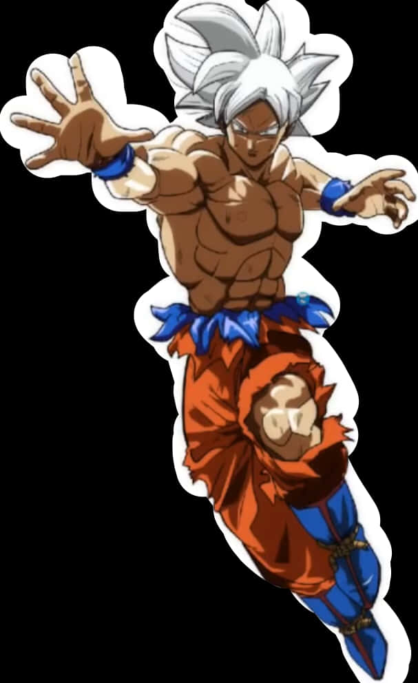 Ultra Instinct Goku σε Δυναμική Πόζα Ταπετσαρία