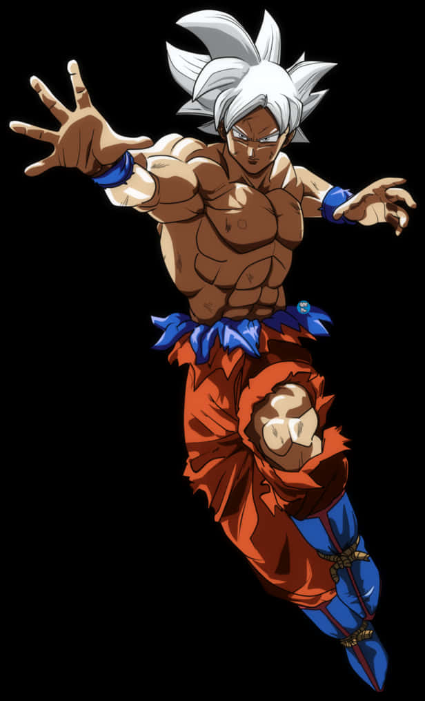 Ultra Instinct Goku σε Δυναμική Πόζα Ταπετσαρία