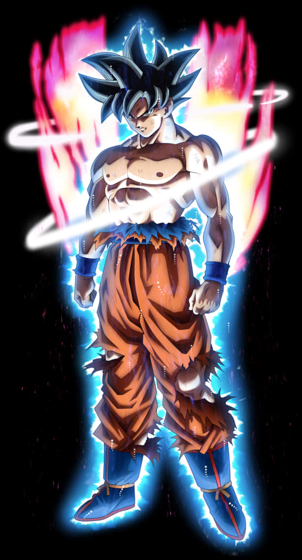 Ultra Instinct Goku με Φωτεινή Αύρα Ταπετσαρία