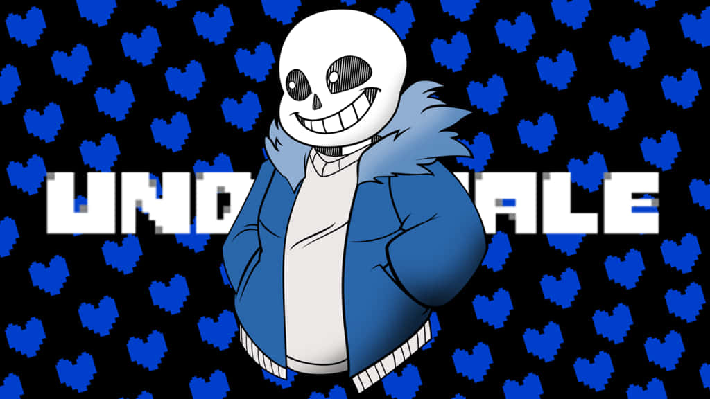 Undertale Sans Μπλε Καρδιές Ταπετσαρία