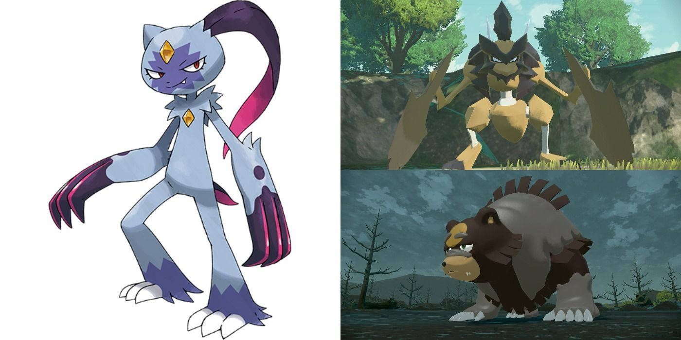 Ursaluna, Sneasler και Kleavor Pokémon Ταπετσαρία