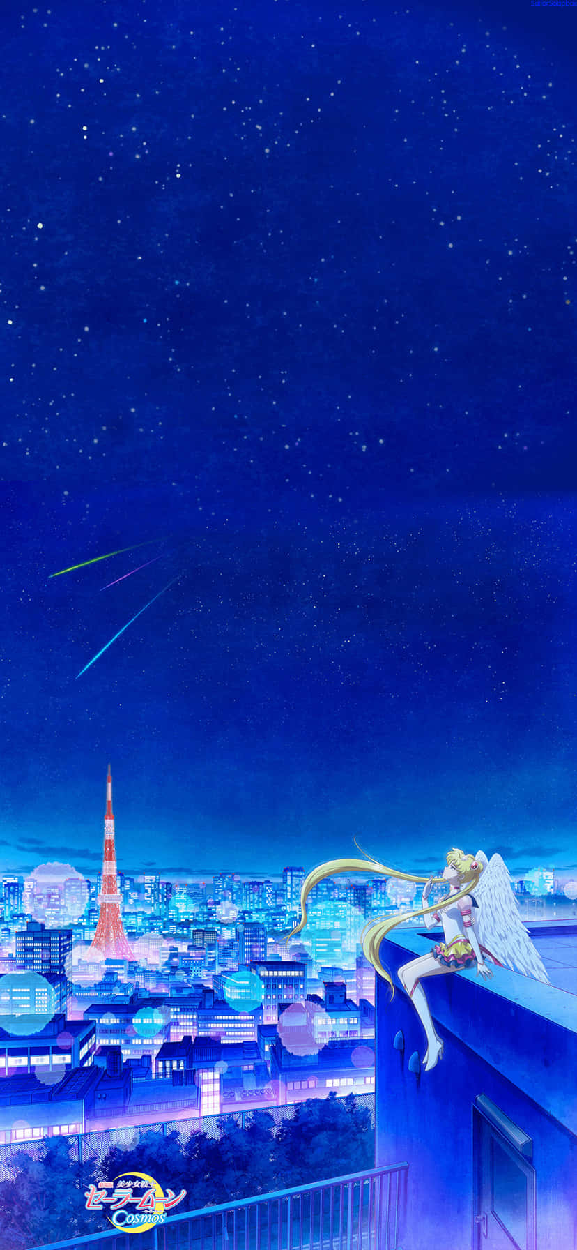 Η Usagi Tsukino, η Sailor Moon, Προστατεύει τη Γη Ταπετσαρία