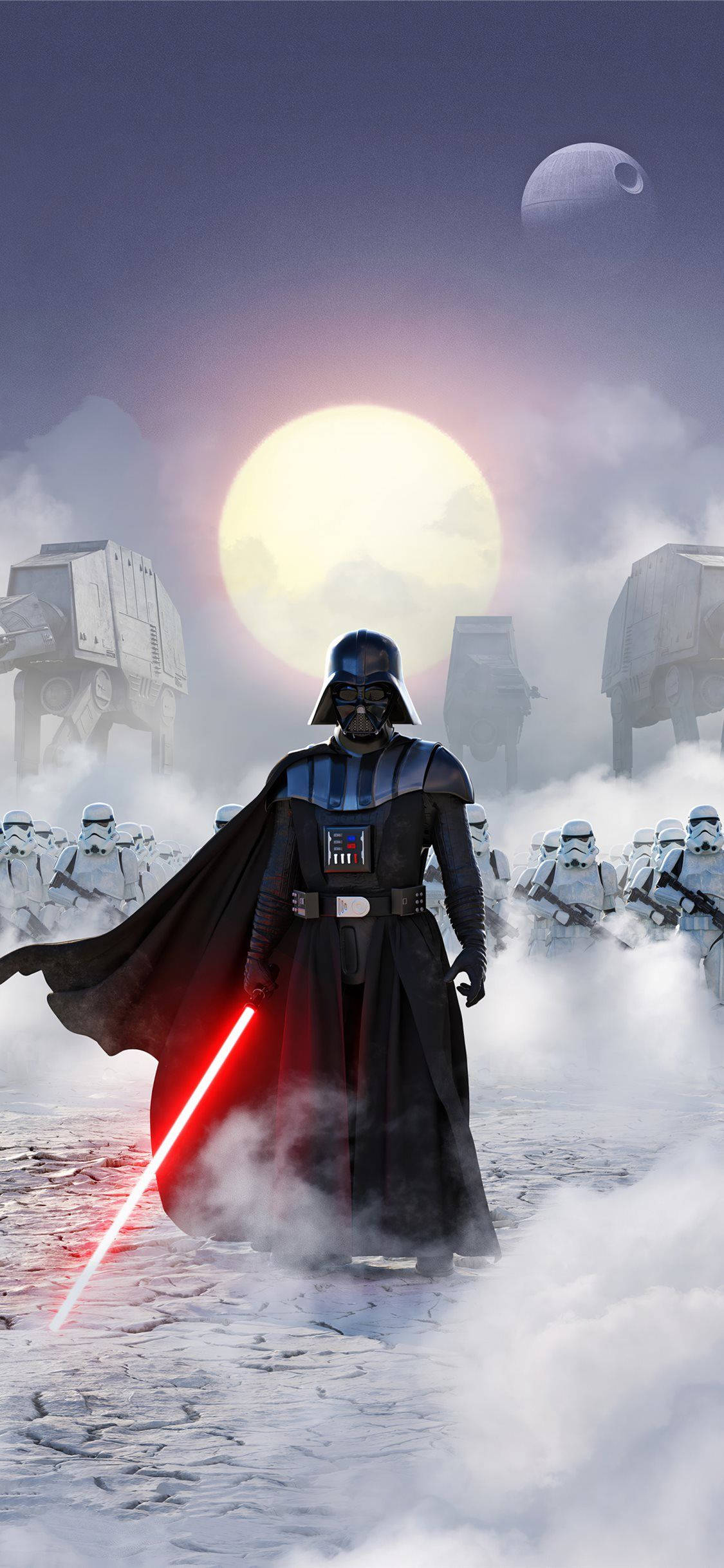 Vader Με Στρατιώτες Star Wars 4K iPhone Ταπετσαρία