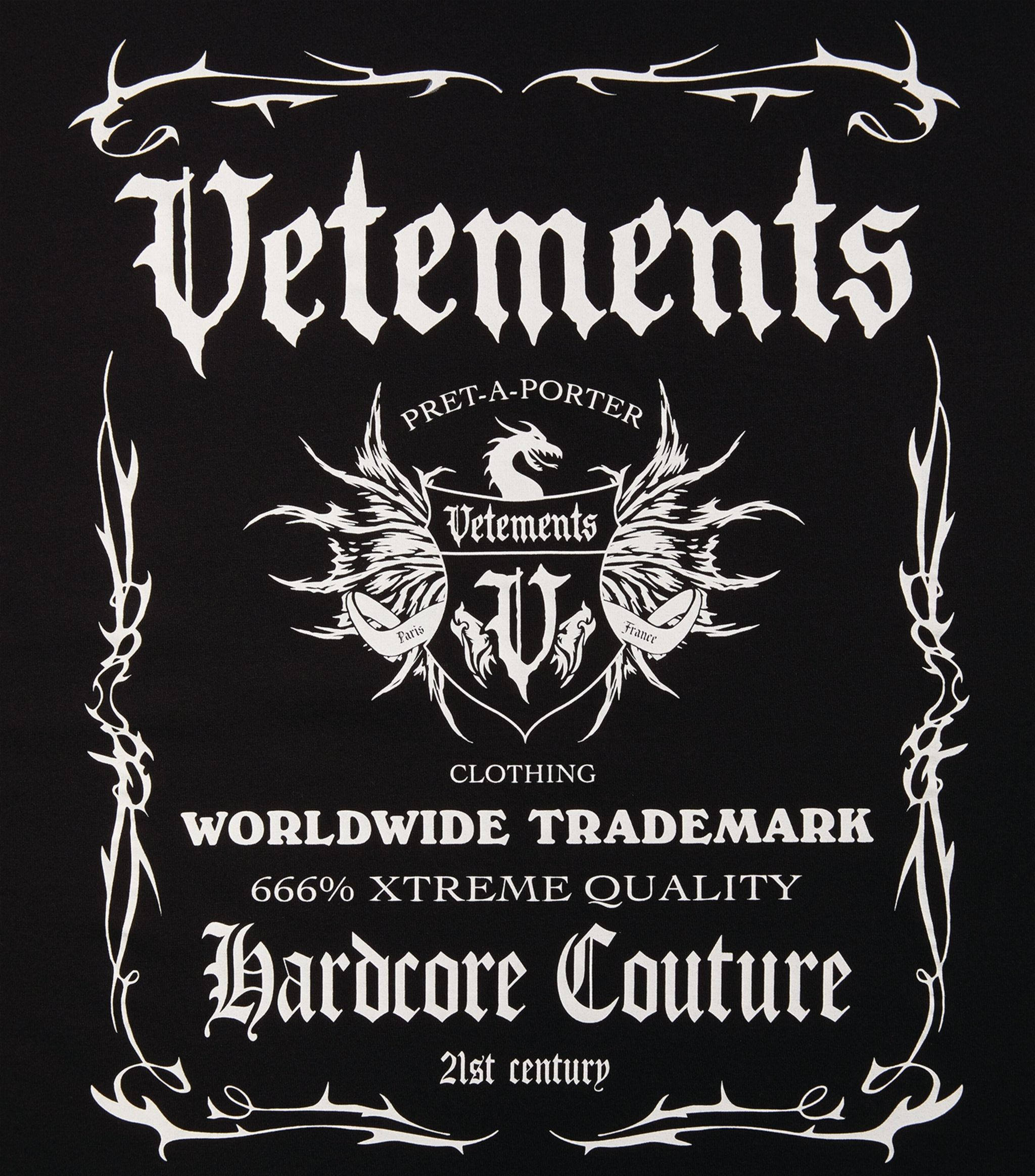 Vetements Μαύρη Ετικέτα Λογότυπο Ταπετσαρία