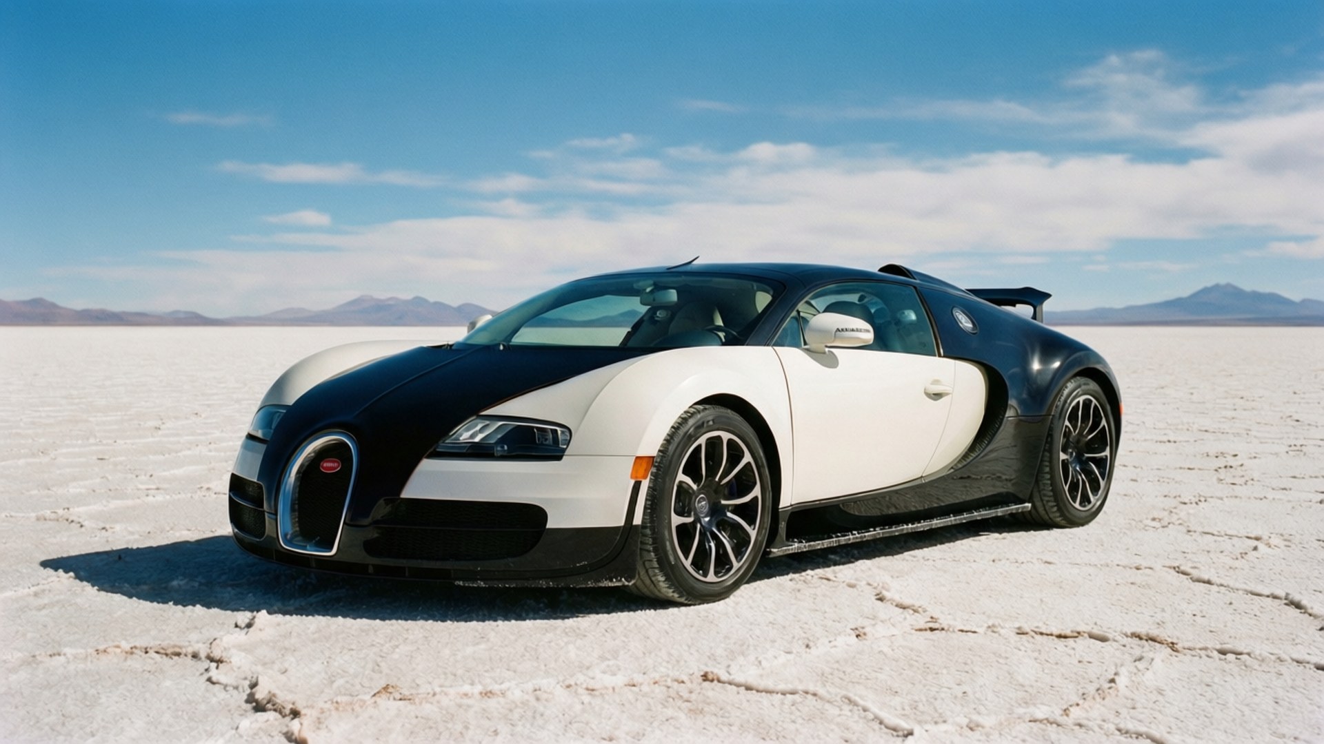 Veyron σε Αλμυρή Έκταση Ταπετσαρία