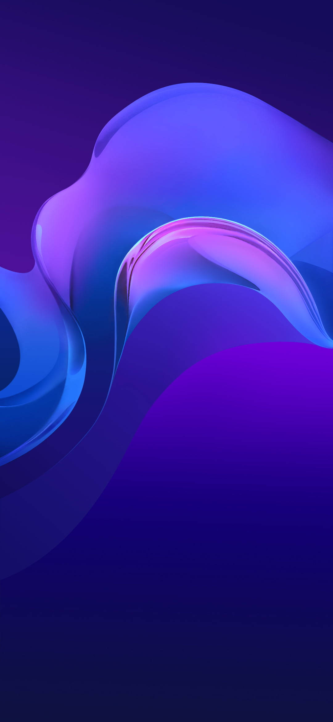 Vivo Y20 Κομψό Μωβ Κύμα Ταπετσαρία