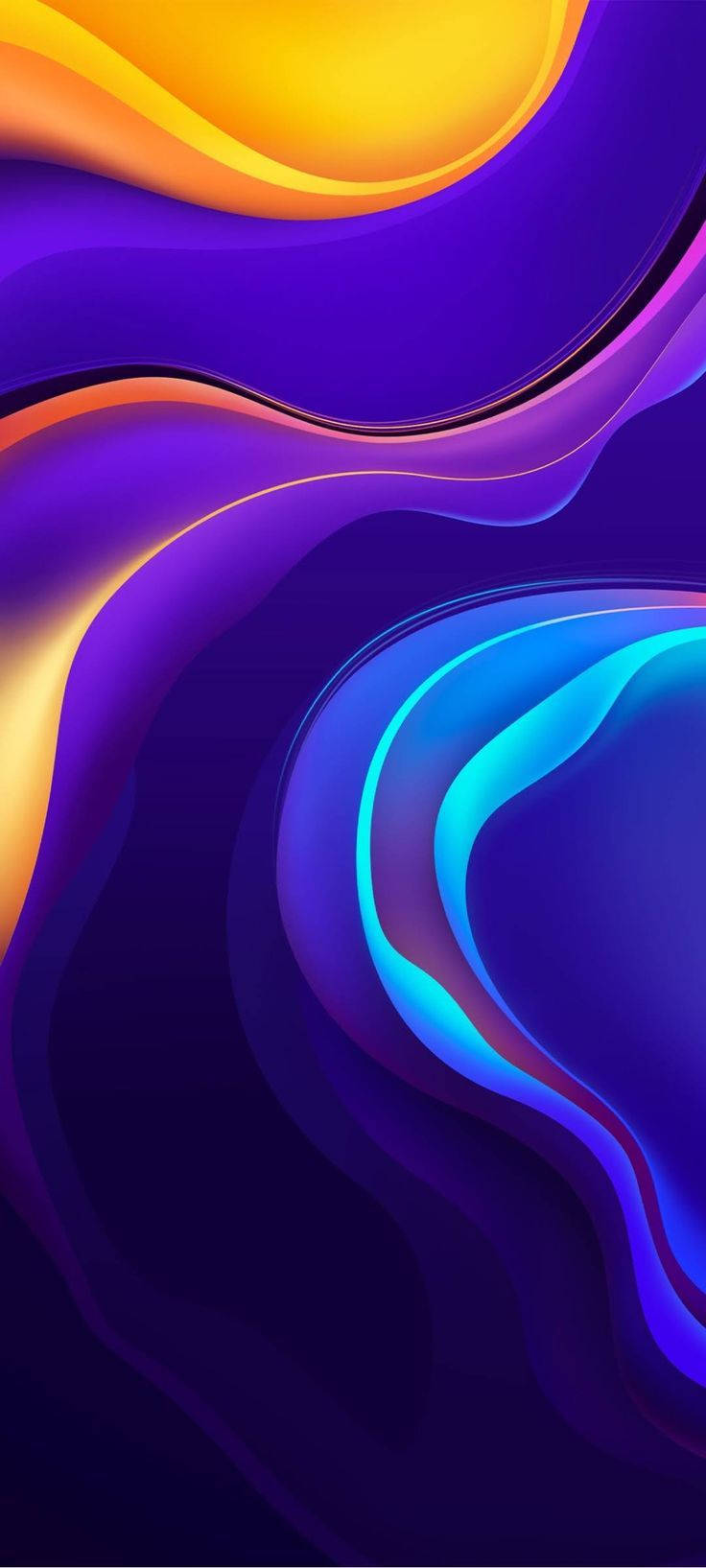 Vivo Y20 Μωβ Κύμα Αφηρημένο — Μωβ Ταπετσαρία