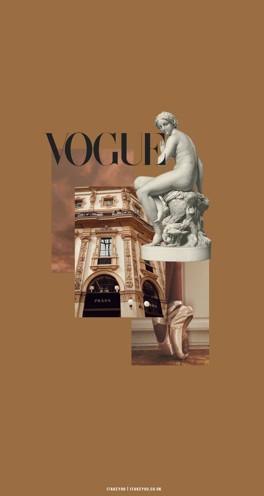 Αισθητική Vogue σε Μπεζ και Καφέ Ταπετσαρία