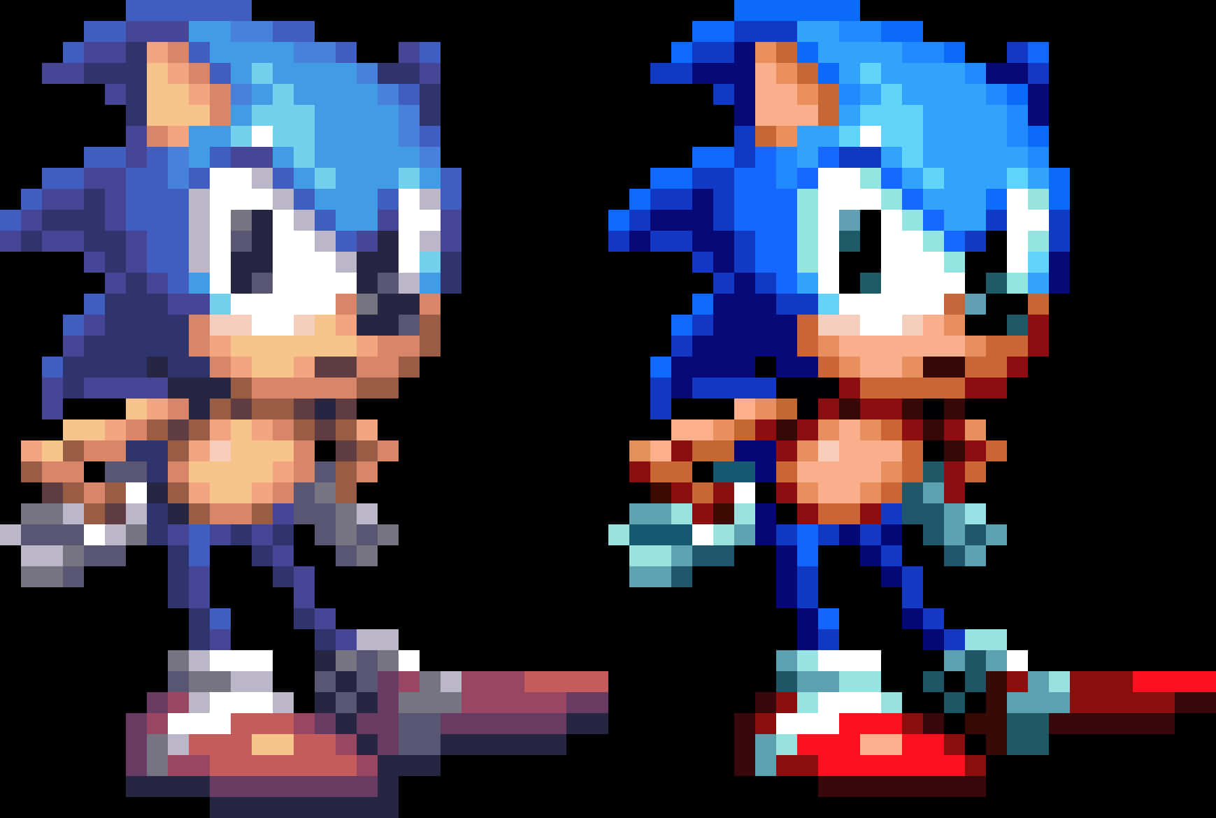 Κλασικό vs Μοντέρνο Sonic Pixel Art Ταπετσαρία