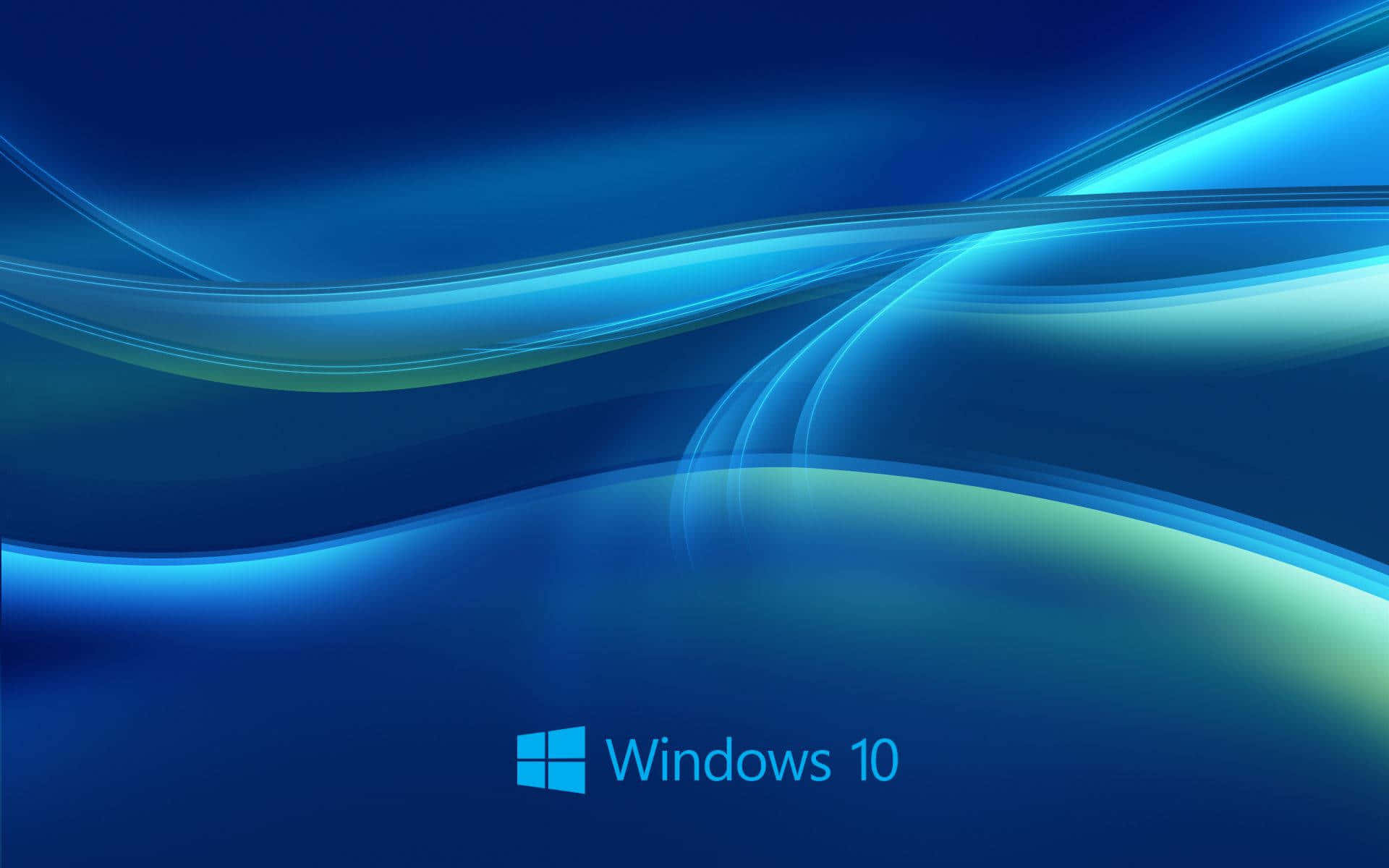 Μπλε φόντο με κύματα των Windows 10 Ταπετσαρία