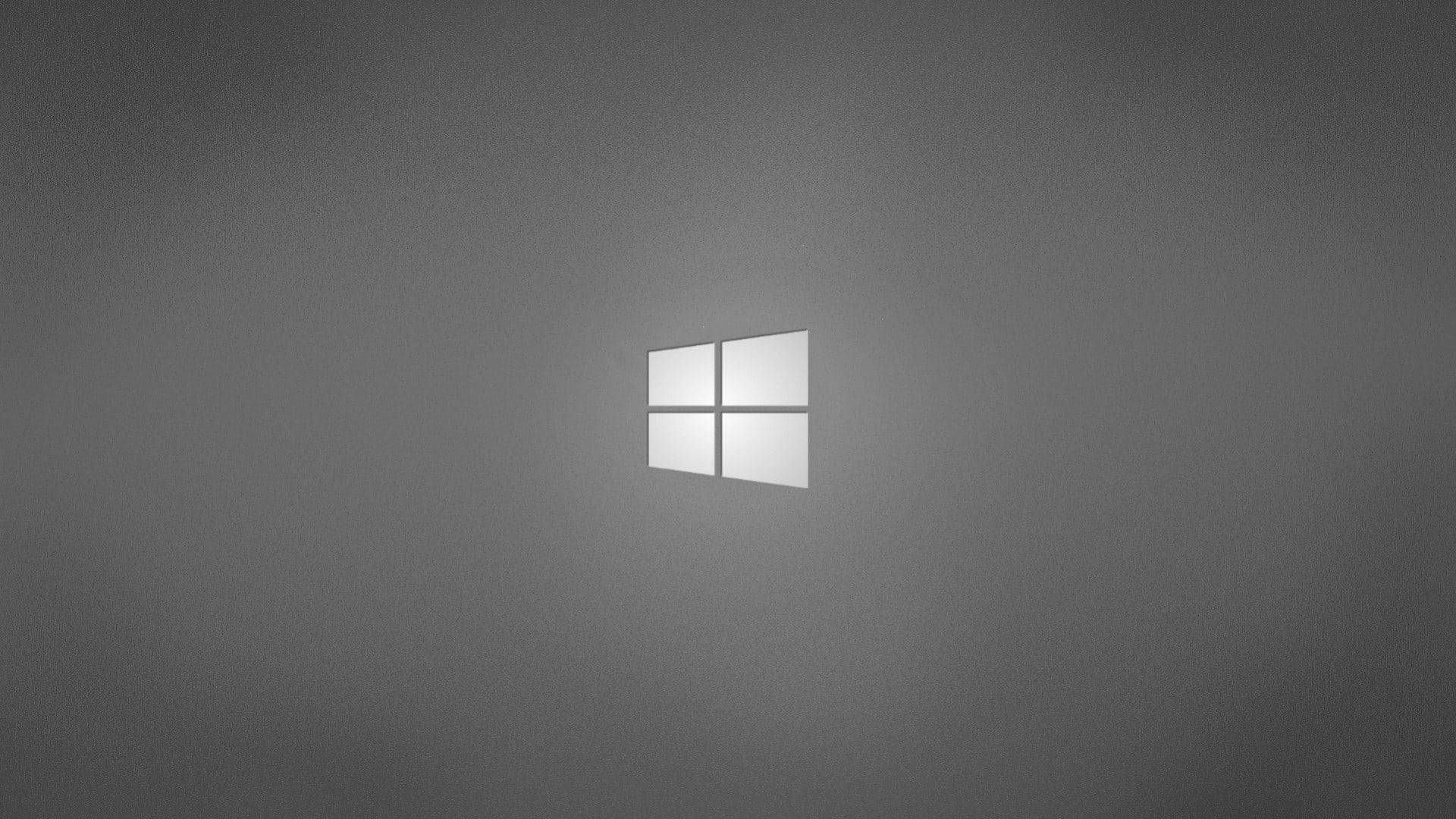 Λογότυπο των Windows σε Συμπαγές Γκρι Φόντο Ταπετσαρία
