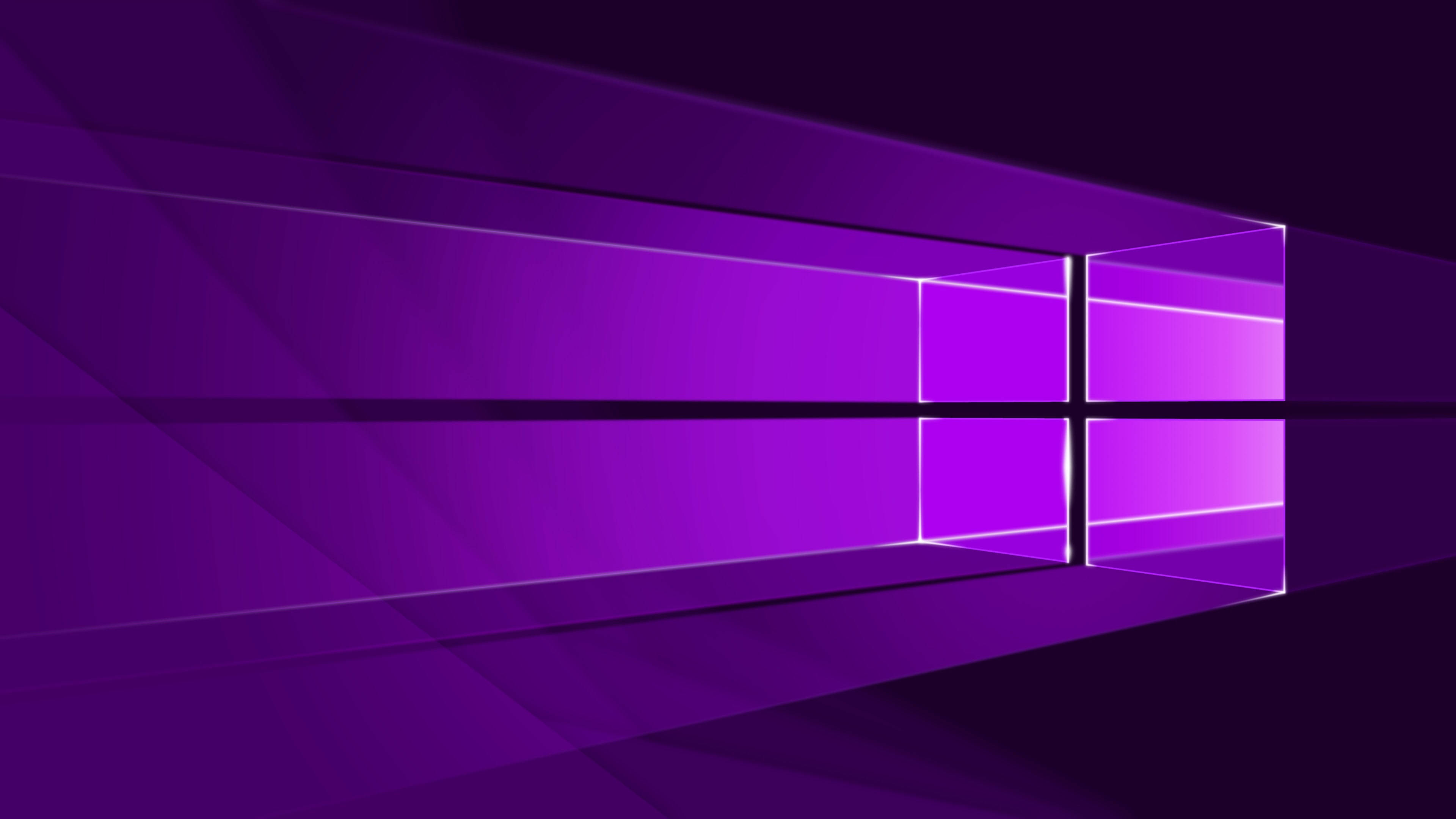 Σκούρο Νέον Μωβ Λογότυπο Windows Ταπετσαρία