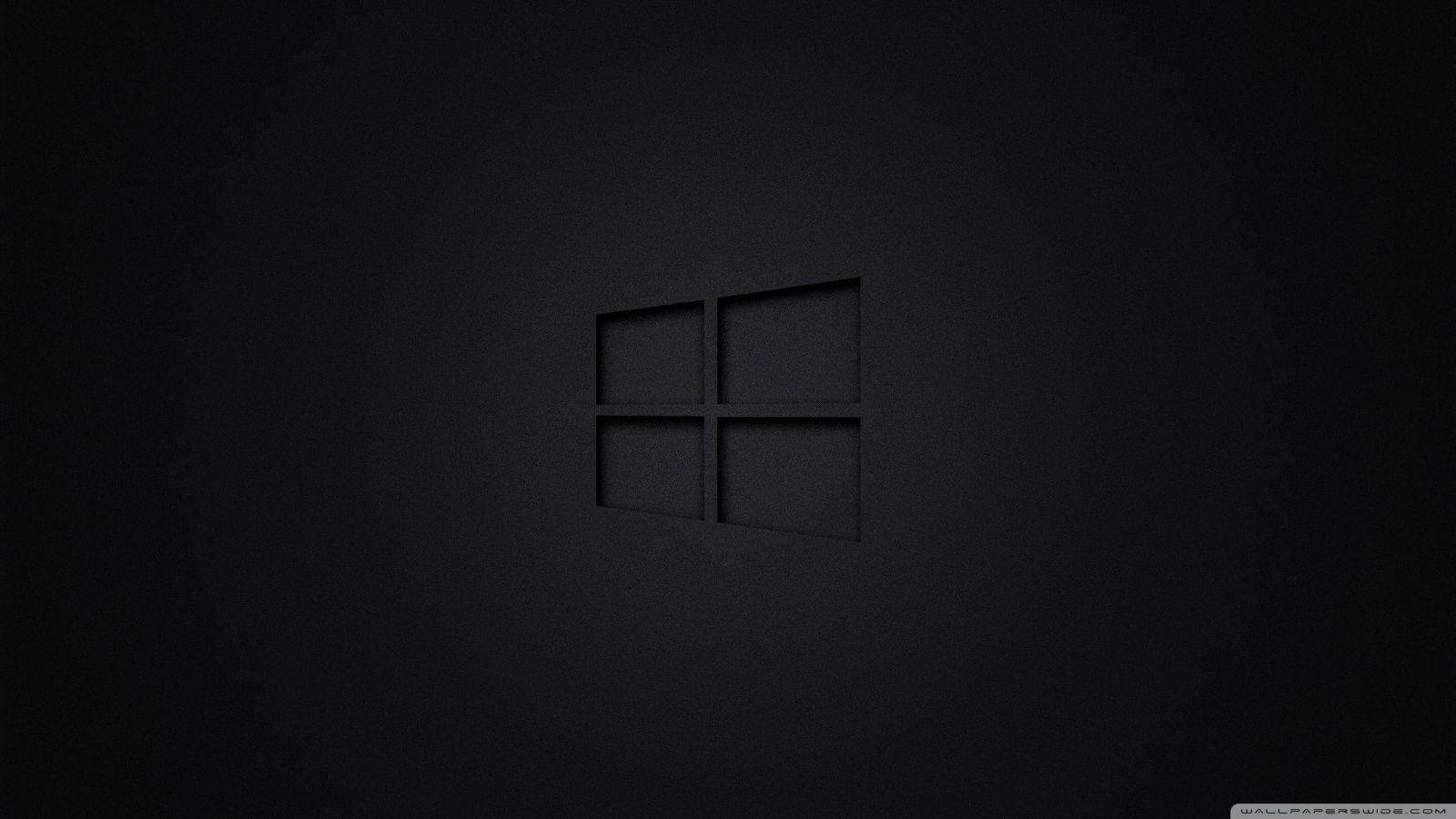 Μαύρο Εικονίδιο Windows PC Ταπετσαρία