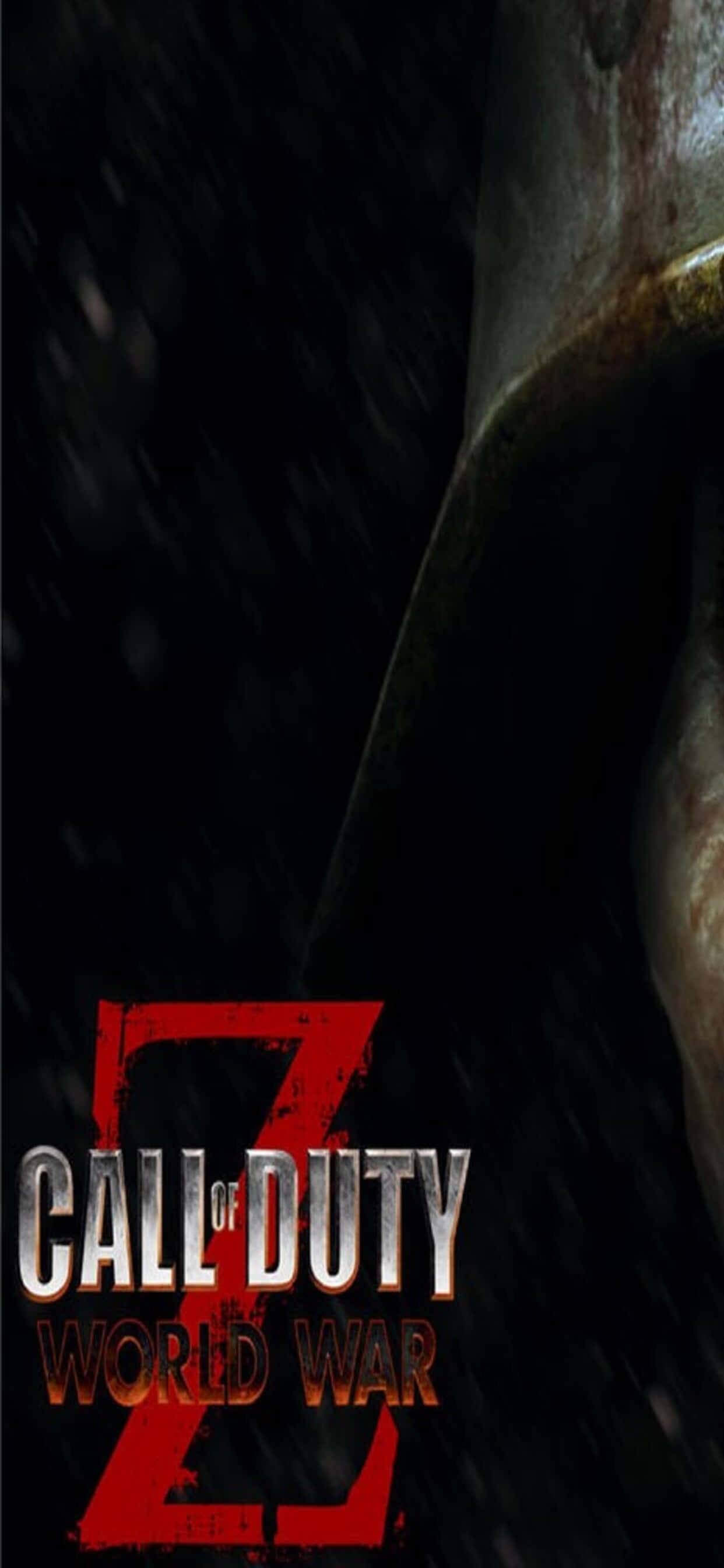 Διασταυρούμενη αφίσα σε φόντο World War Z για iPhone XS Max Ταπετσαρία