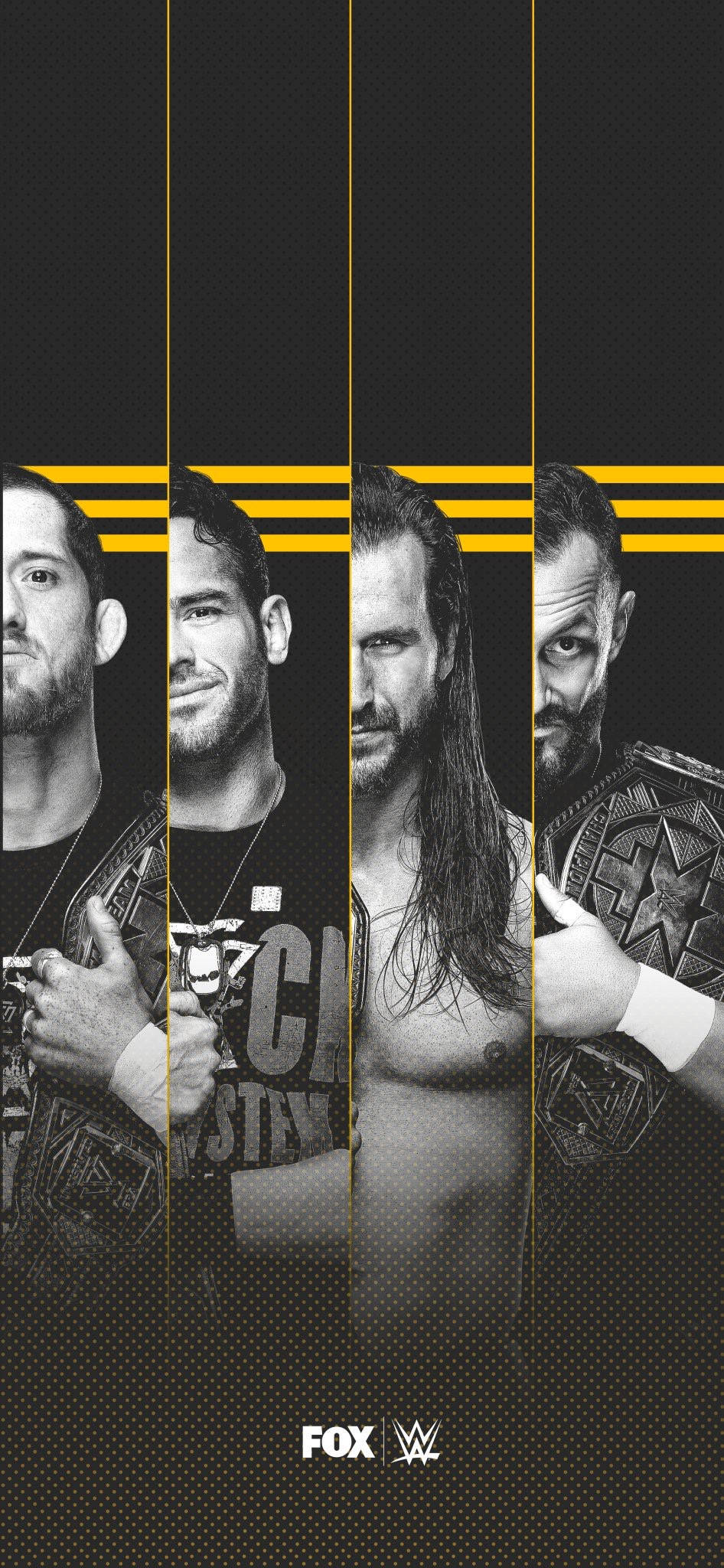 WWE Nxt Σούπερσταρ Ασπρόμαυρο Ταπετσαρία