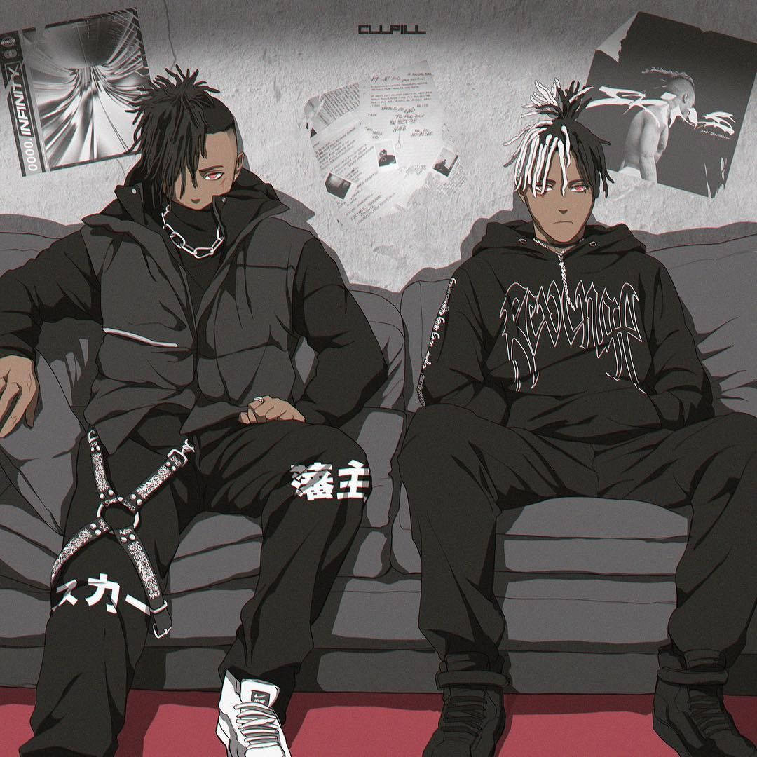 Xxxtentacion Anime με Scarlxrd Ταπετσαρία