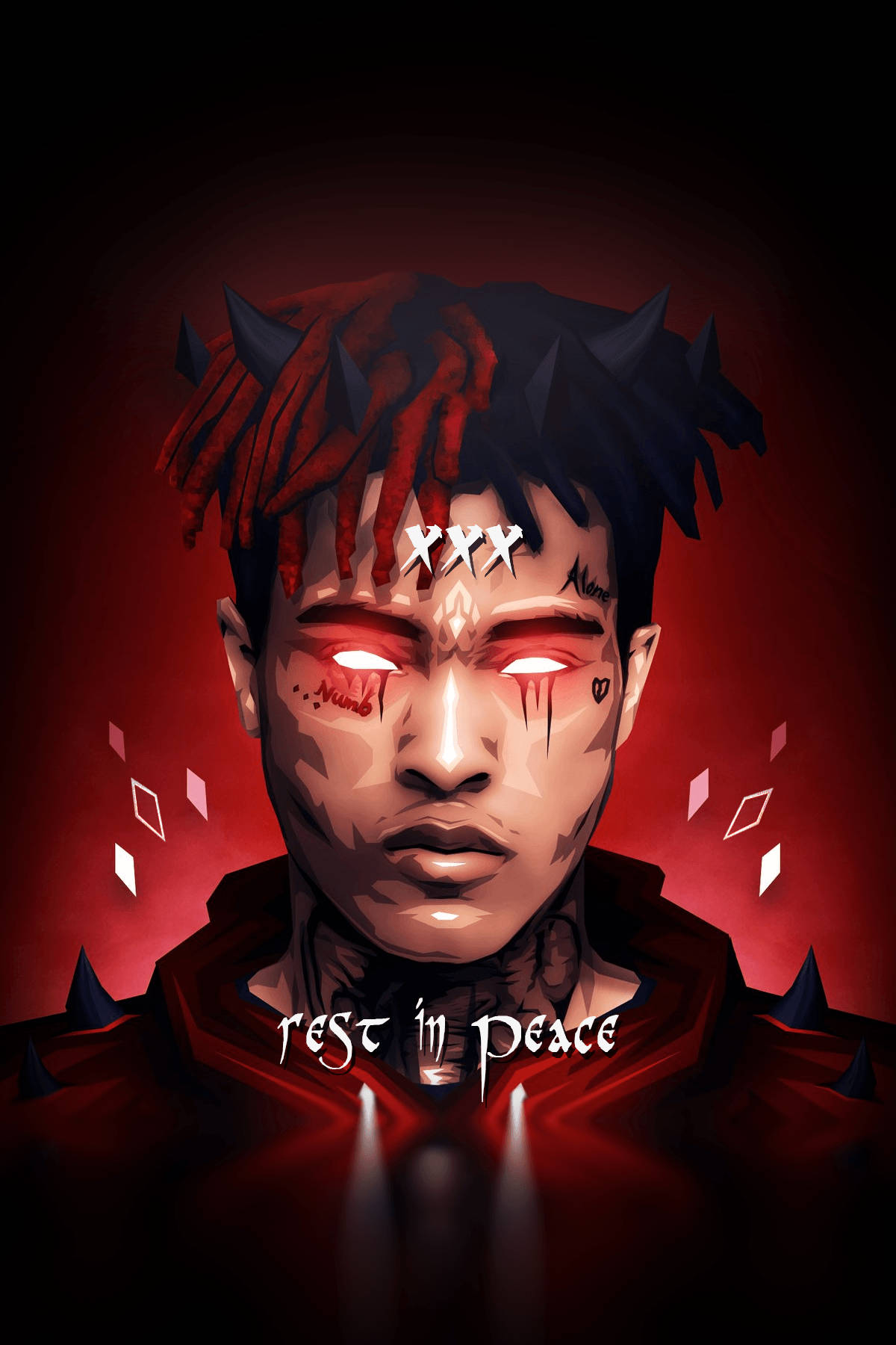 Xxxtentacion Anime Ράπερ με Κέρατα Ταπετσαρία