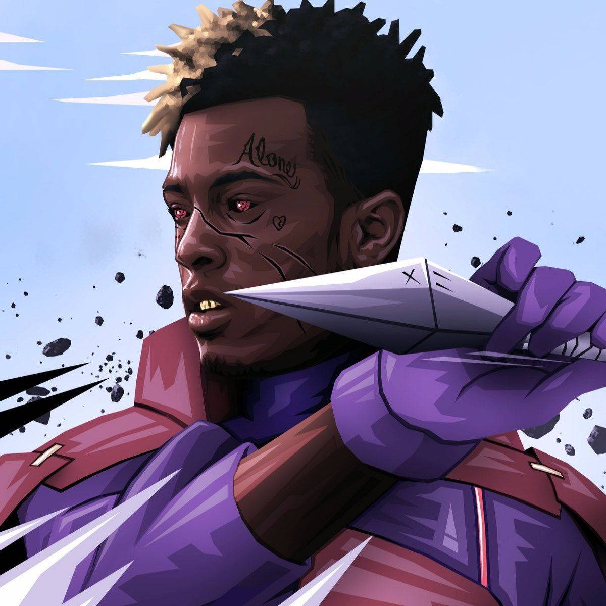 Xxxtentacion Anime Naruto Kunai Ταπετσαρία