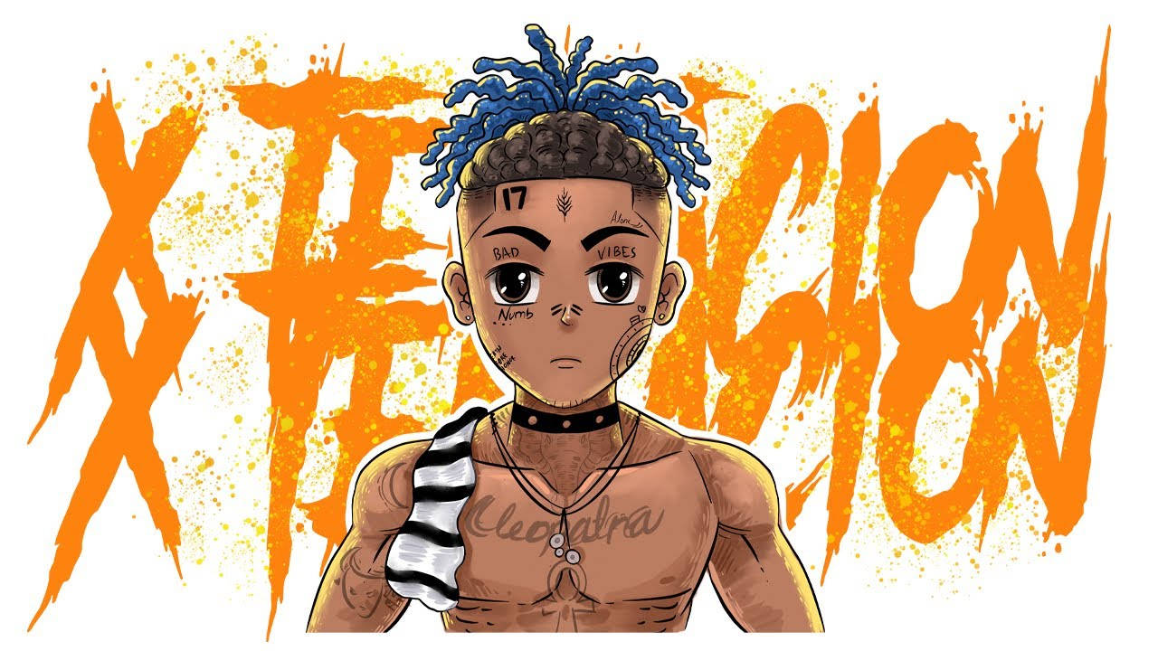 Xxxtentacion Anime Δημιουργική Τέχνη Ταπετσαρία