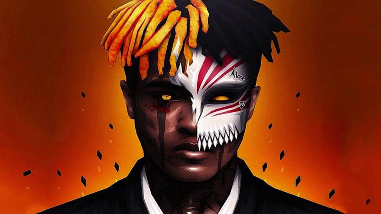 Xxxtentacion Anime Μάσκα Hollows Ταπετσαρία