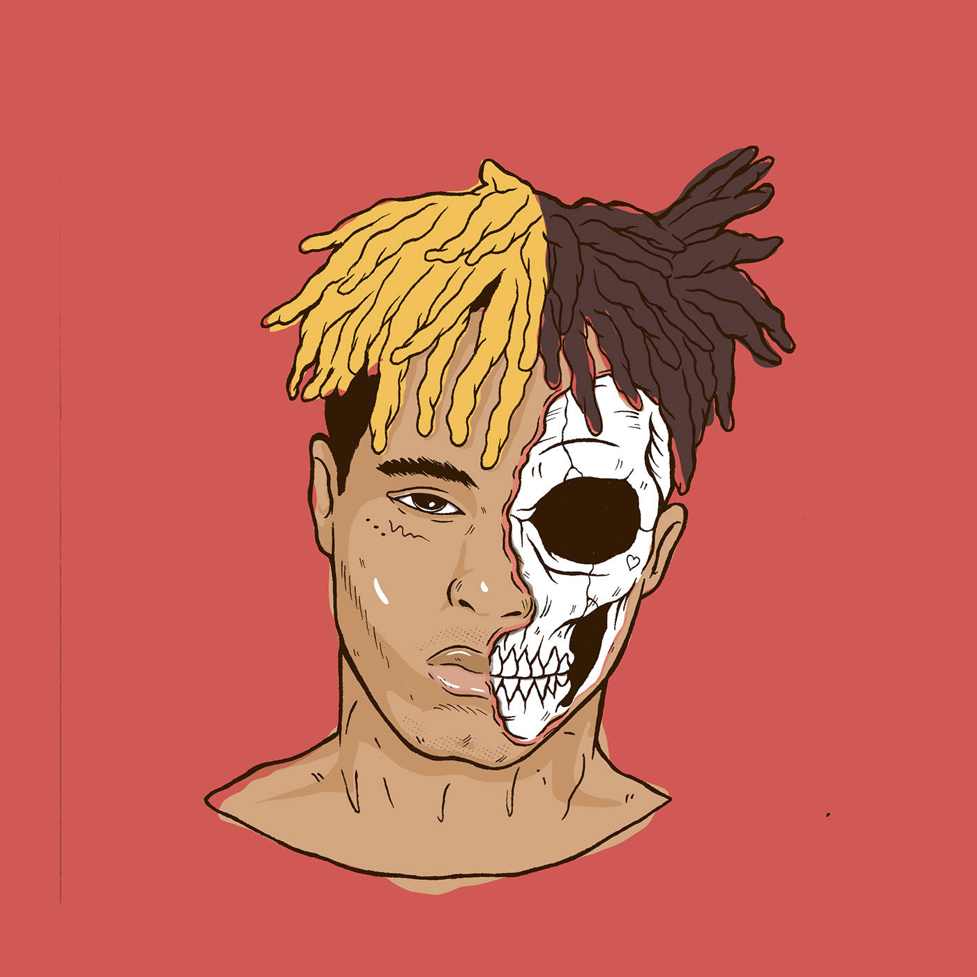Xxxtentacion Εμπνευσμένη από Anime Τέχνη Ταπετσαρία
