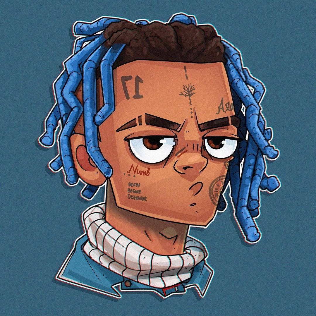 Xxxtentacion Anime Ψηφιακά Τατουάζ Ταπετσαρία