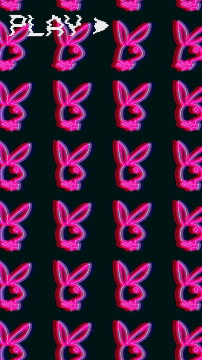 Y2k Αισθητική Ροζ Λαγουδάκι Playboy Ταπετσαρία