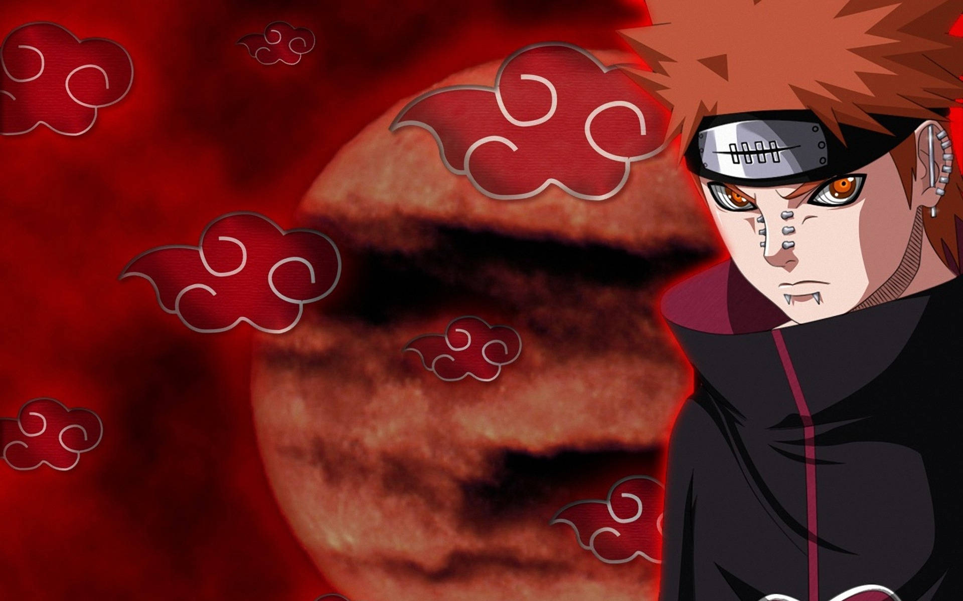 Yahiko Akatsuki Σύννεφο iPhone Κόκκινο Ταπετσαρία