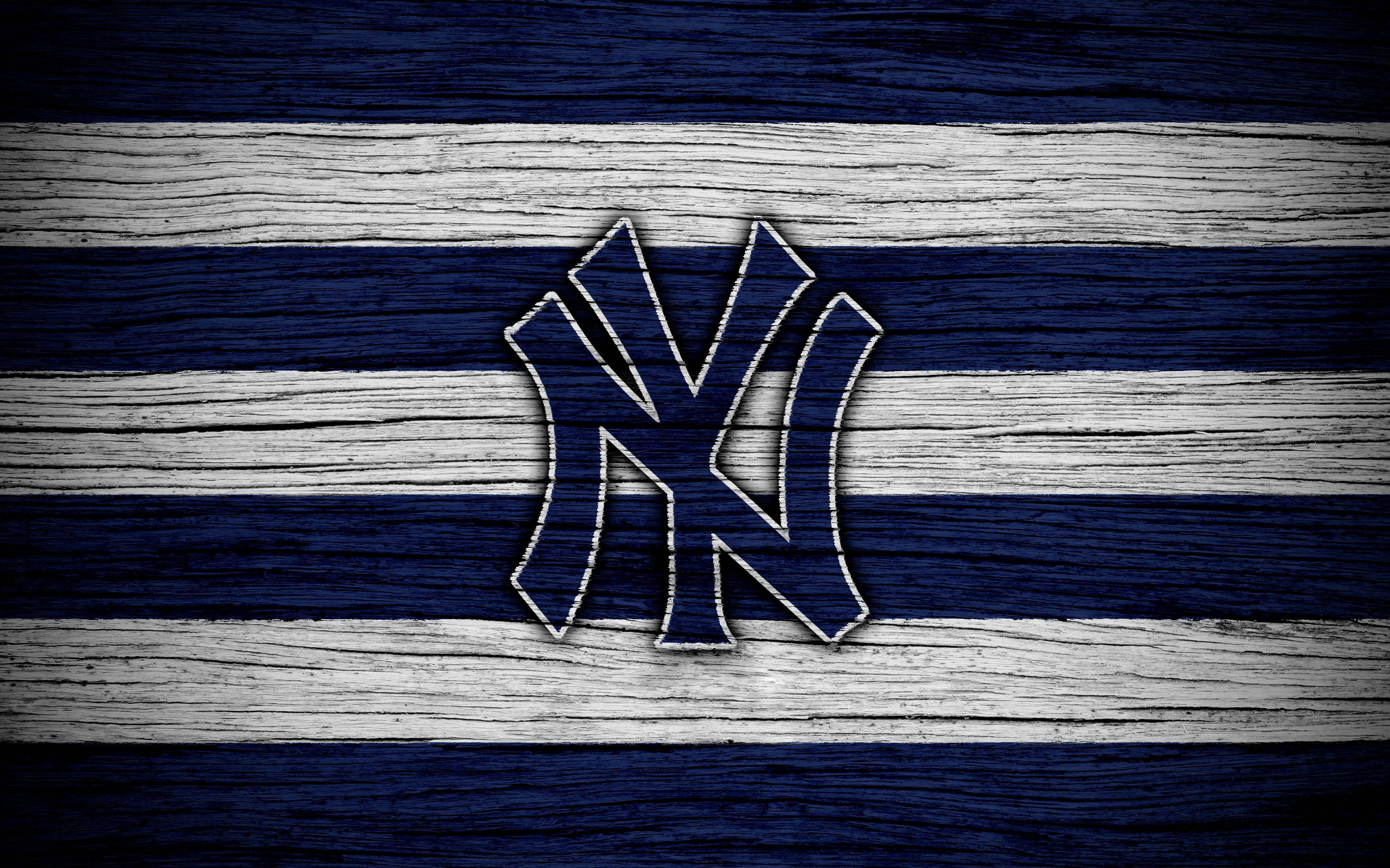 Ξύλινες Σανίδες με Λογότυπο Yankees Ταπετσαρία