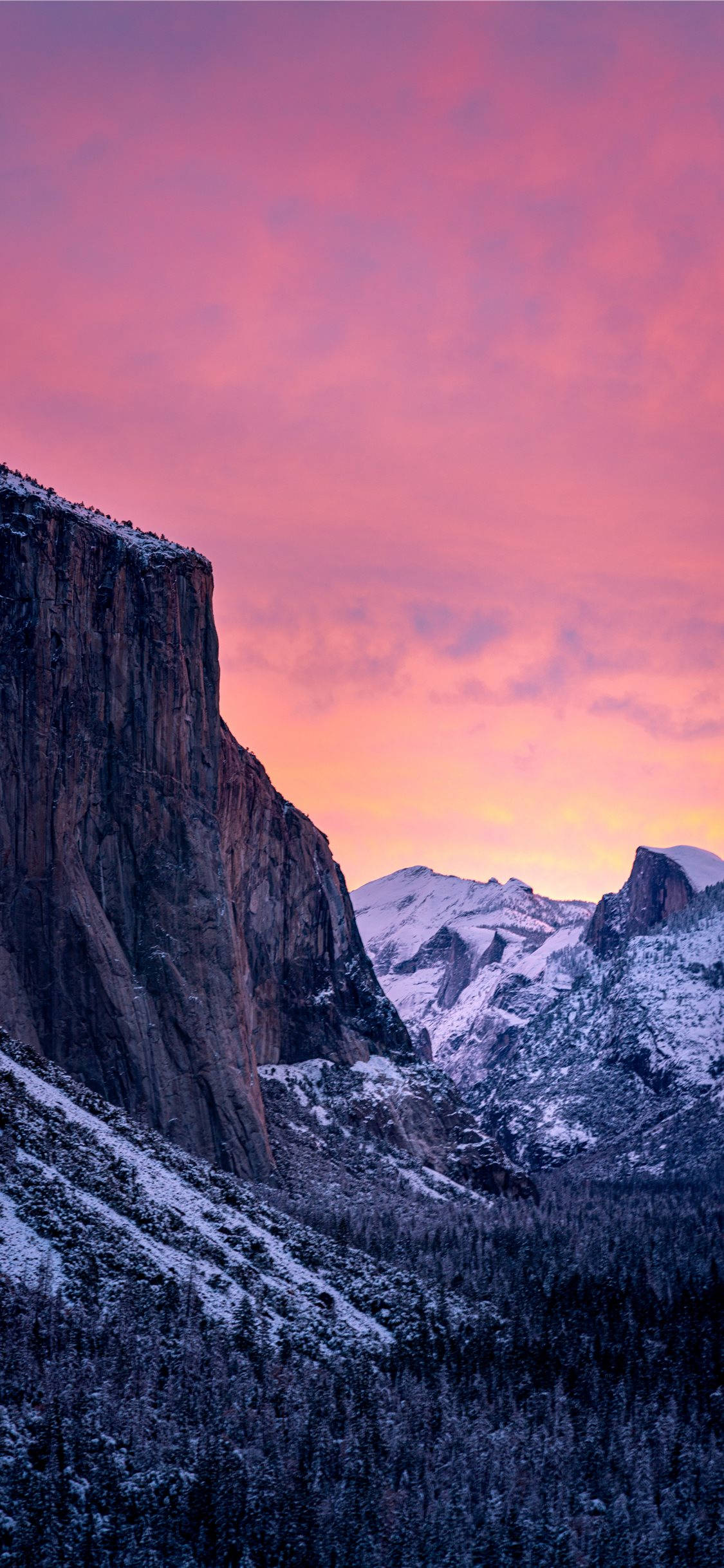 Απολαύστε όμορφες θέες του Εθνικού Πάρκου Yosemite στο iPhone σας Ταπετσαρία