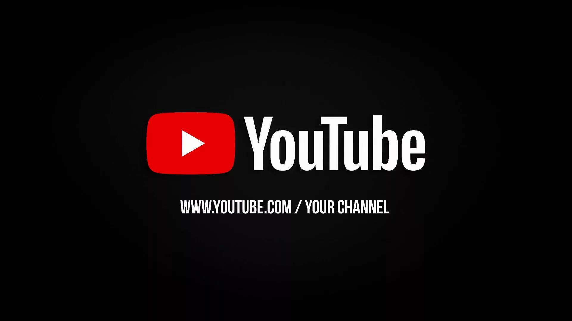 Μαύρο YouTube Το Κανάλι Σου Ταπετσαρία