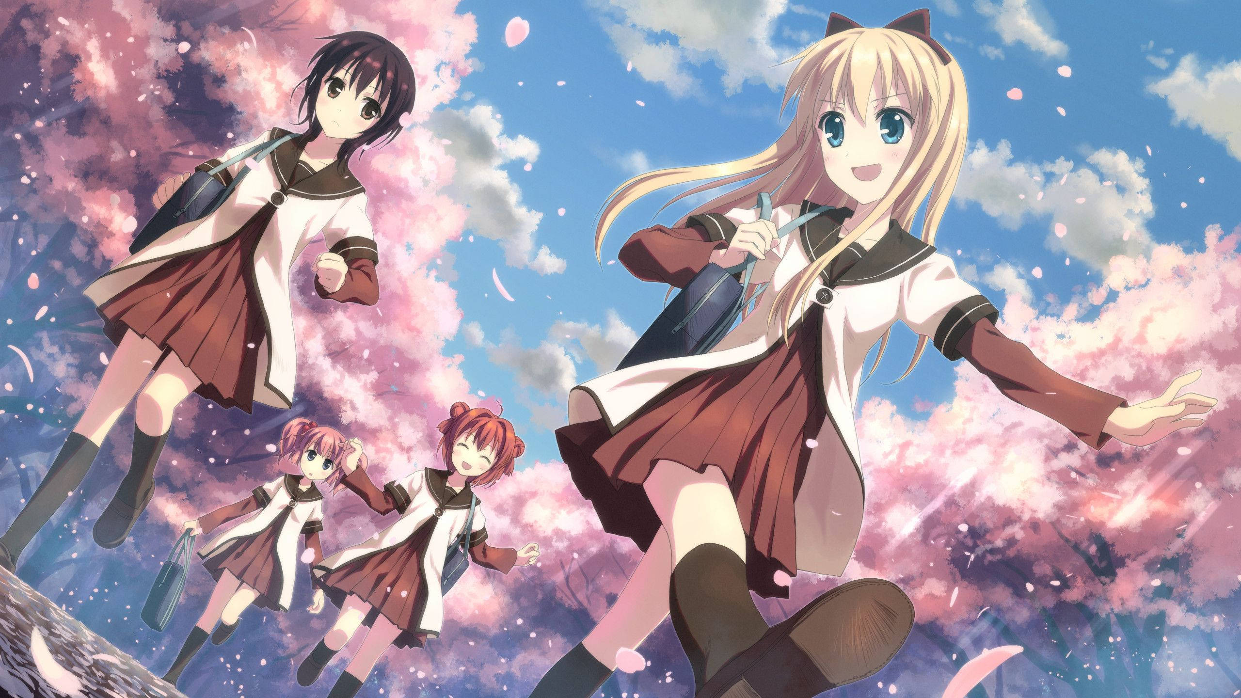 Yuru Yuri Anime Λεσβίες Ταπετσαρία