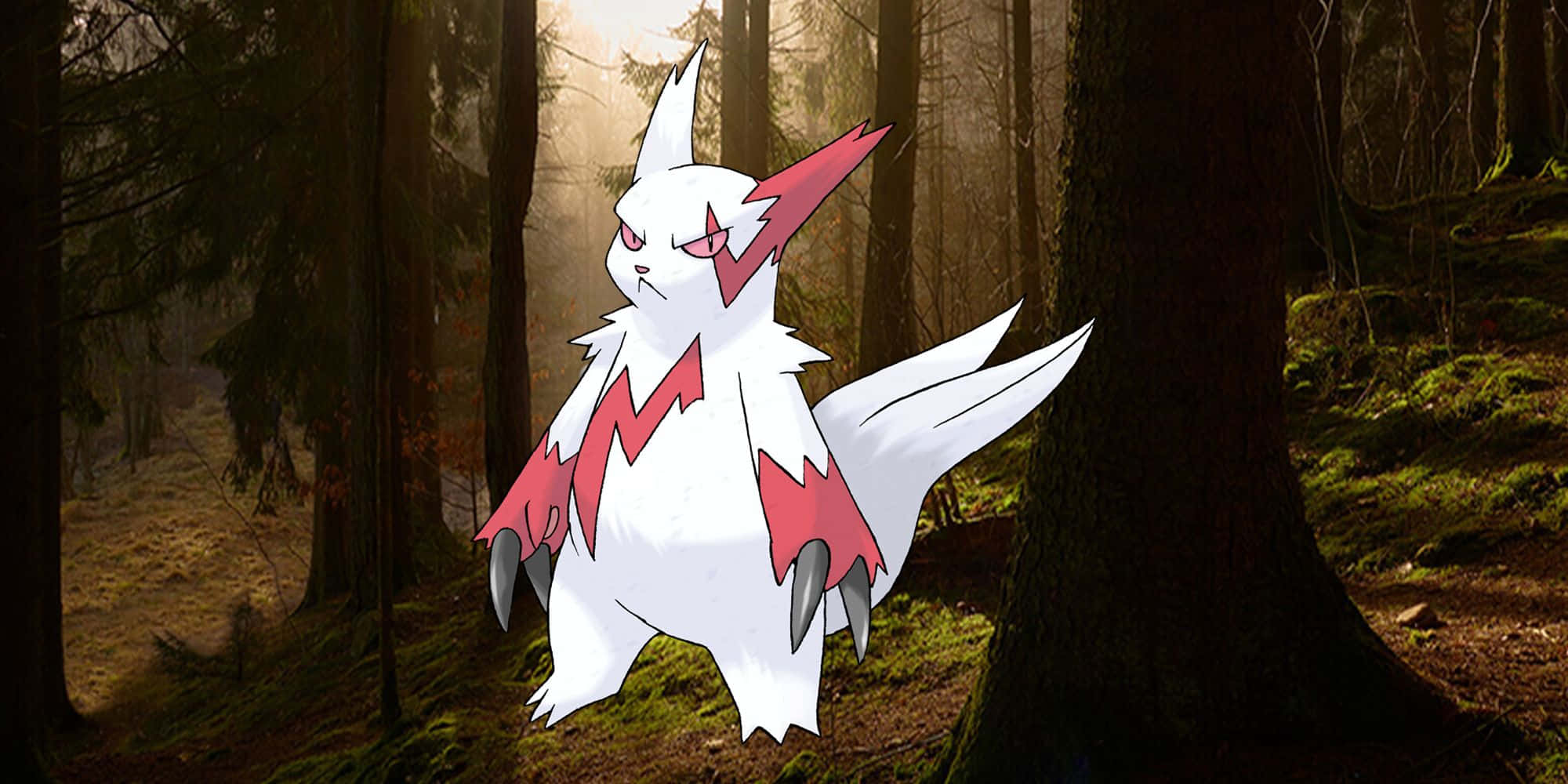 Zangoose στο Σκοτεινό Δάσος Ταπετσαρία