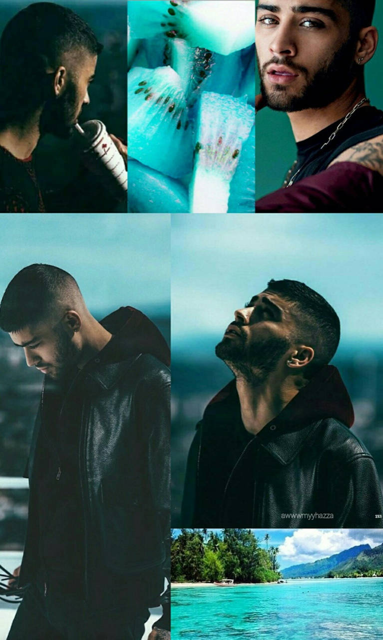 Μπλε αισθητική Zayn iPhone Ταπετσαρία